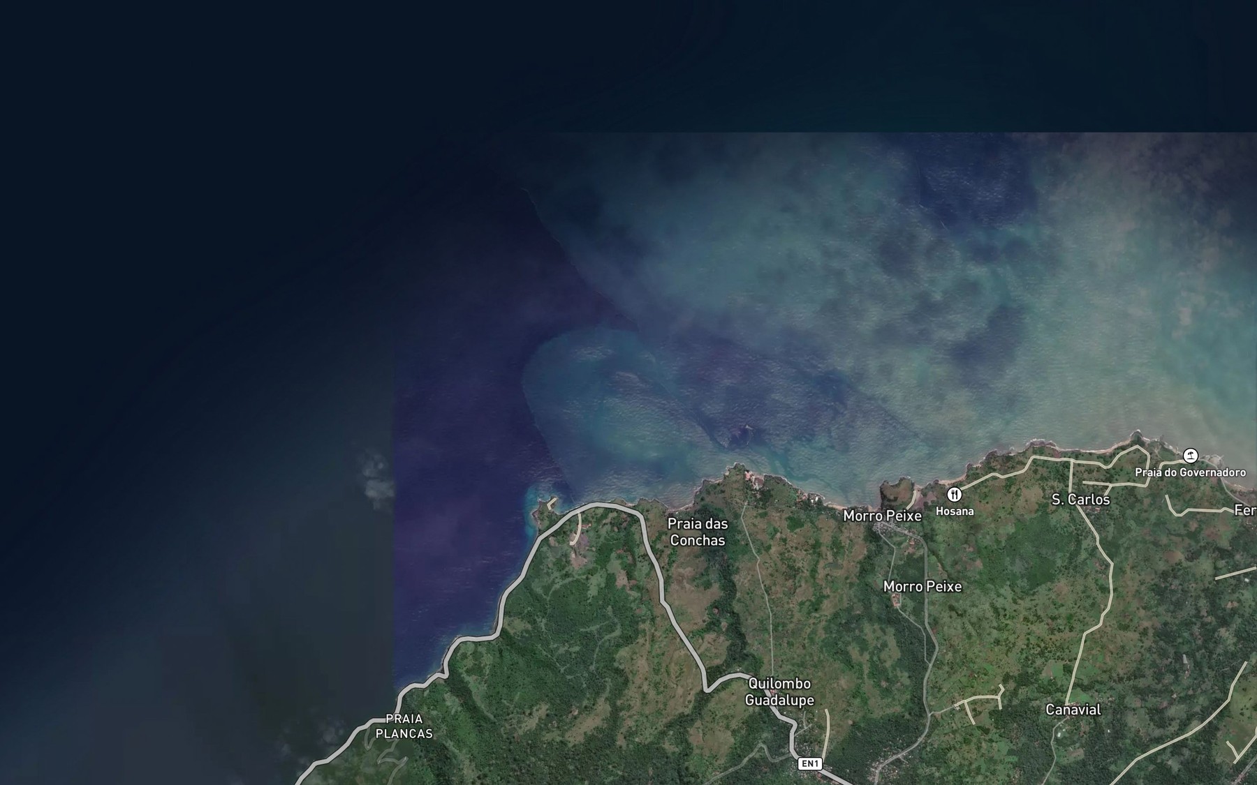 Satellite map of the Agua Castelo