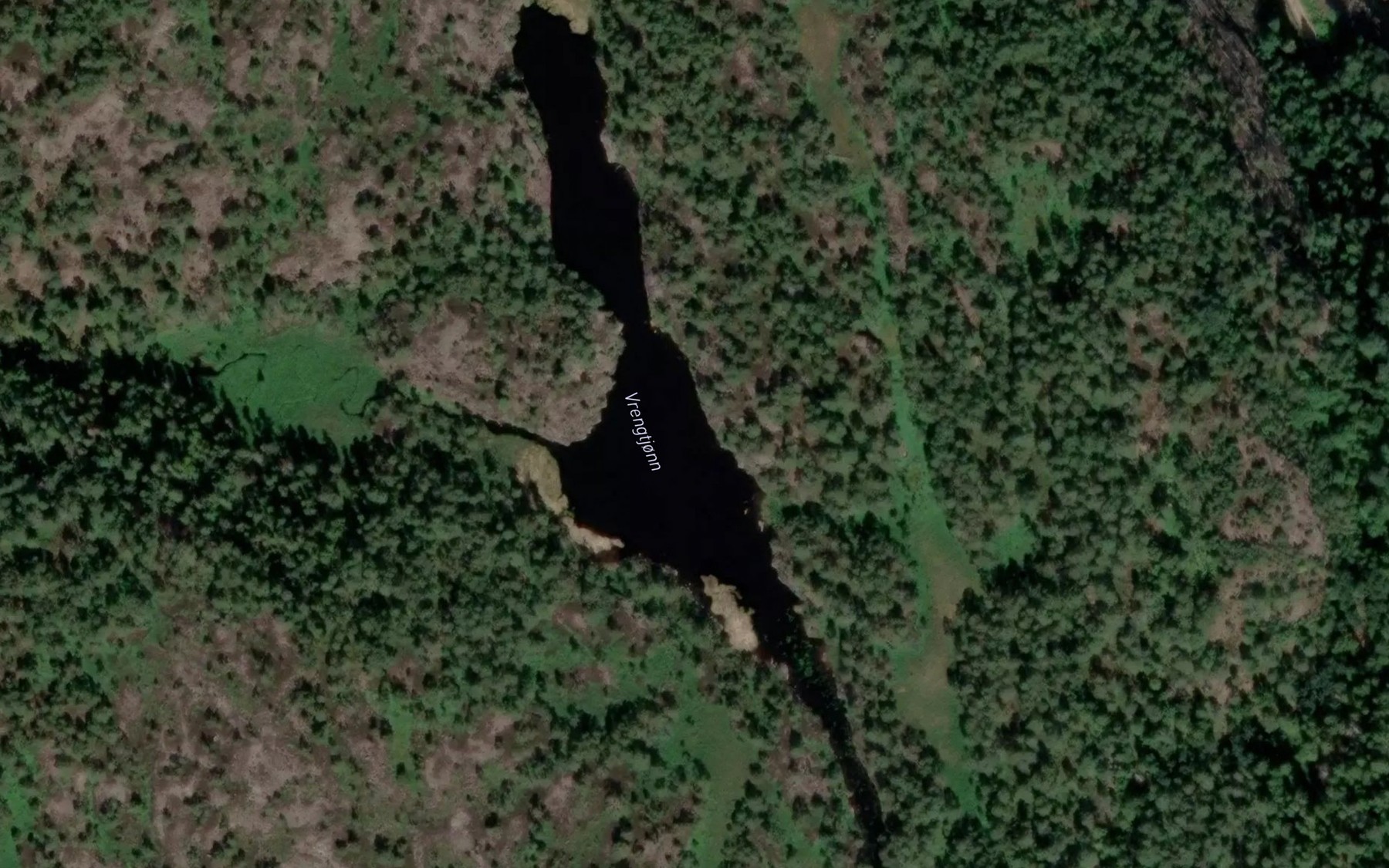 Satellite map of the Vrengtjonn