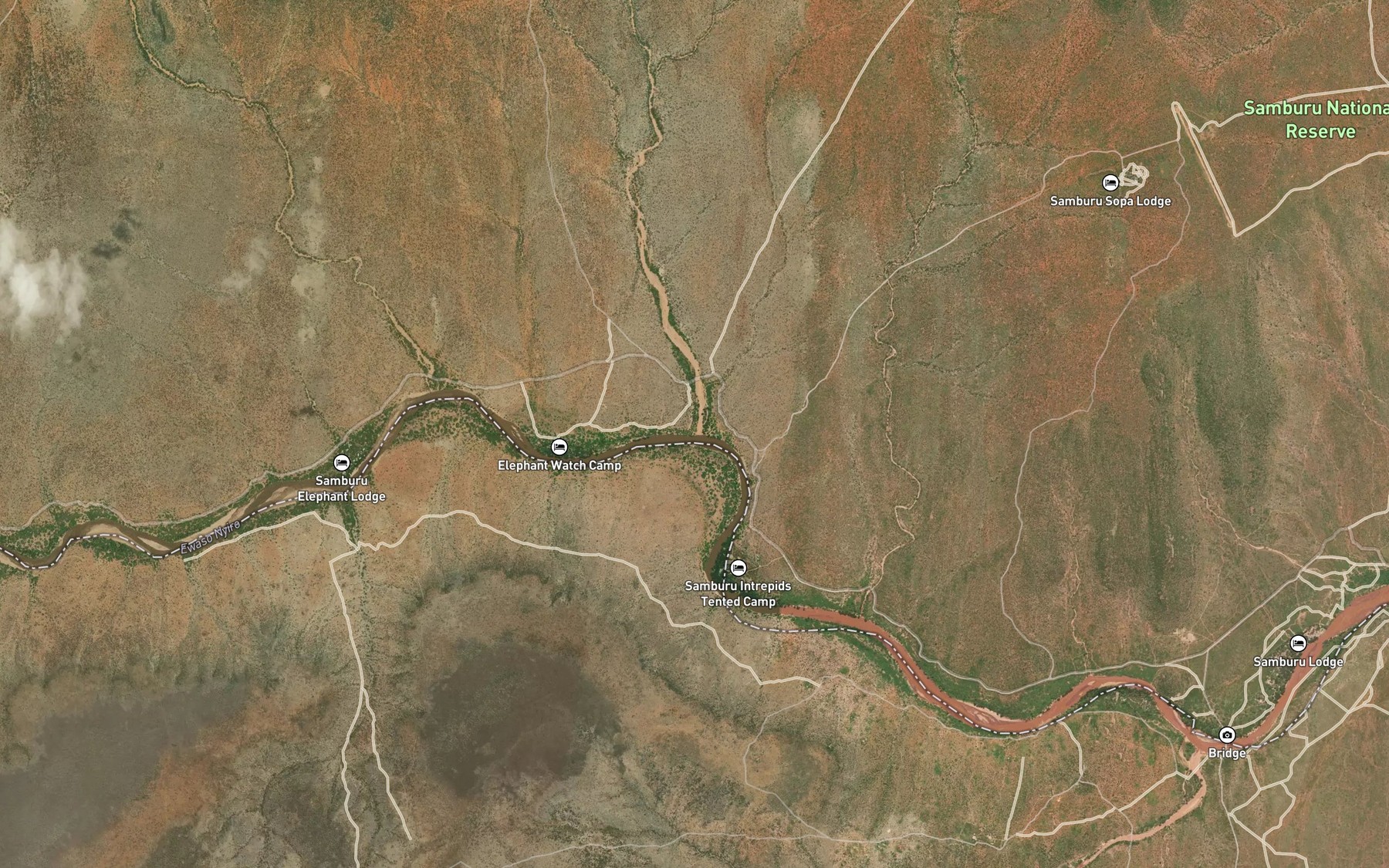 Satellite map of the Giltaman
