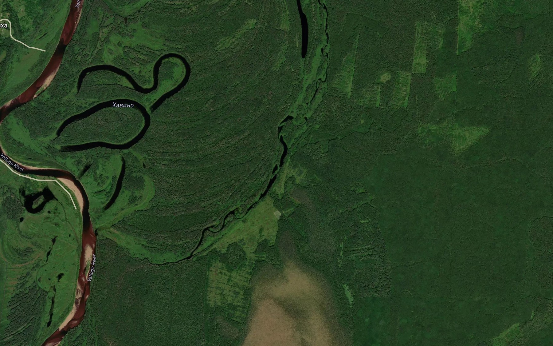 Satellite map of the Ozero Khavino