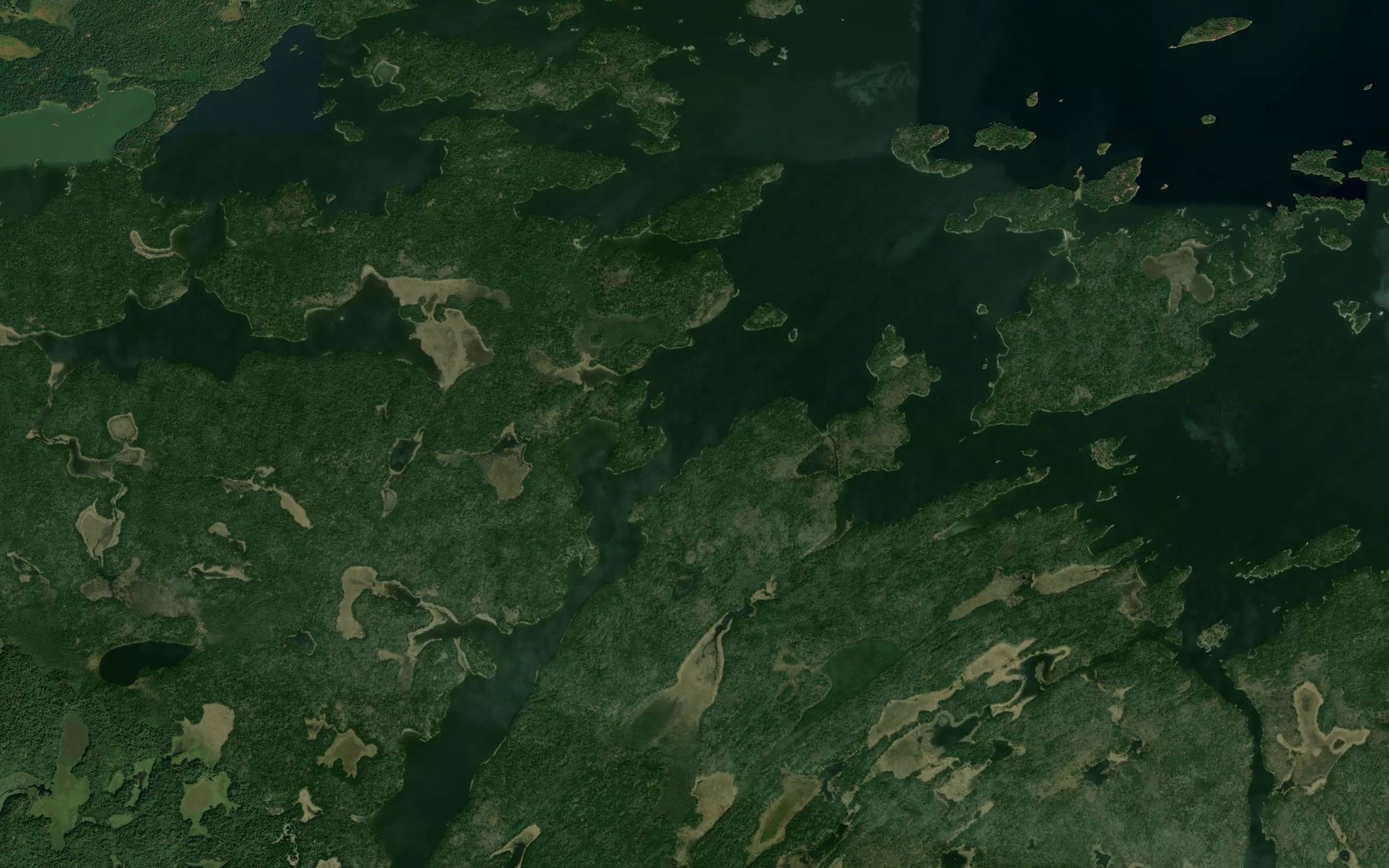 Satellite map of the French Portage Narrows