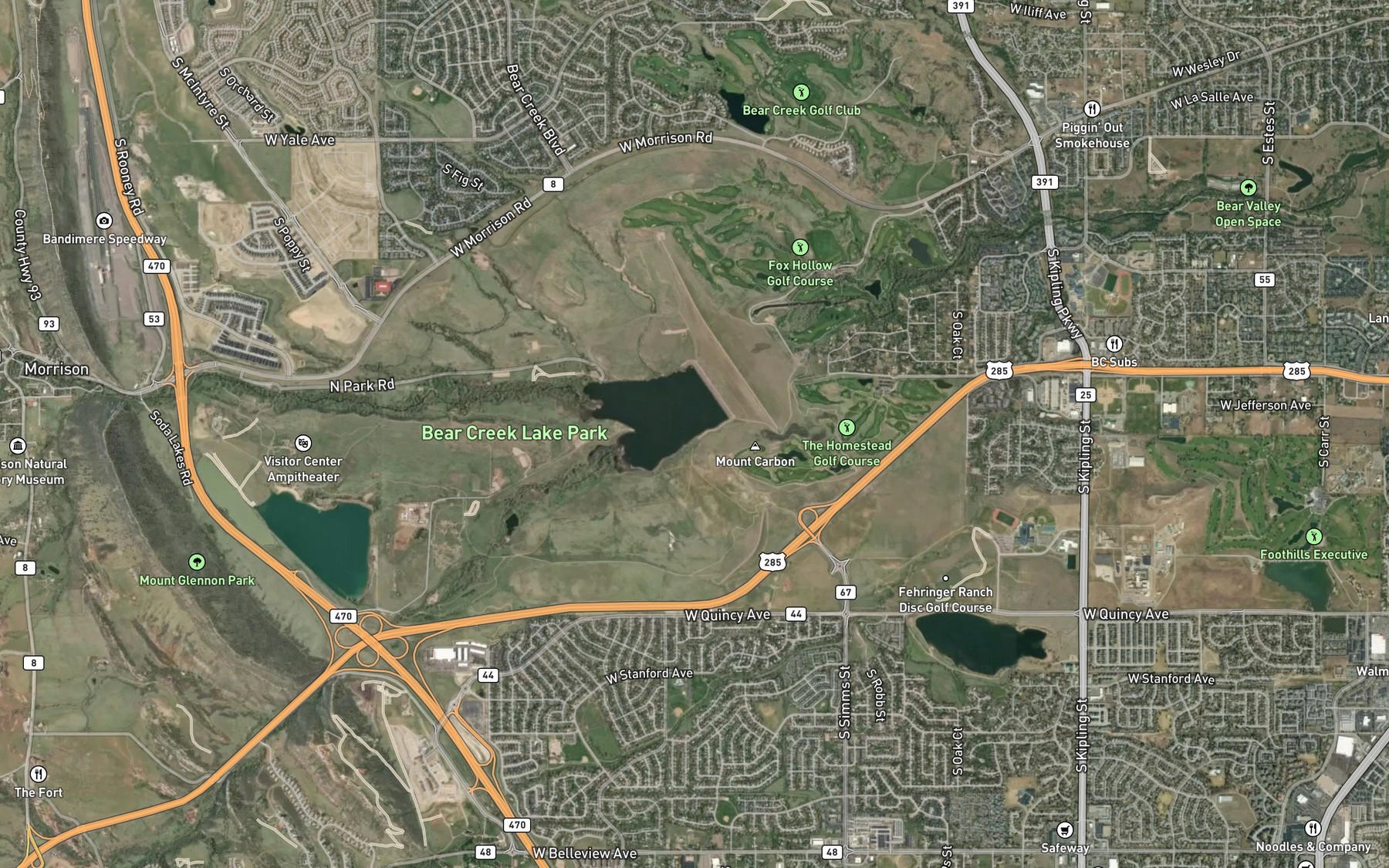 Satellite map of the Spot 4