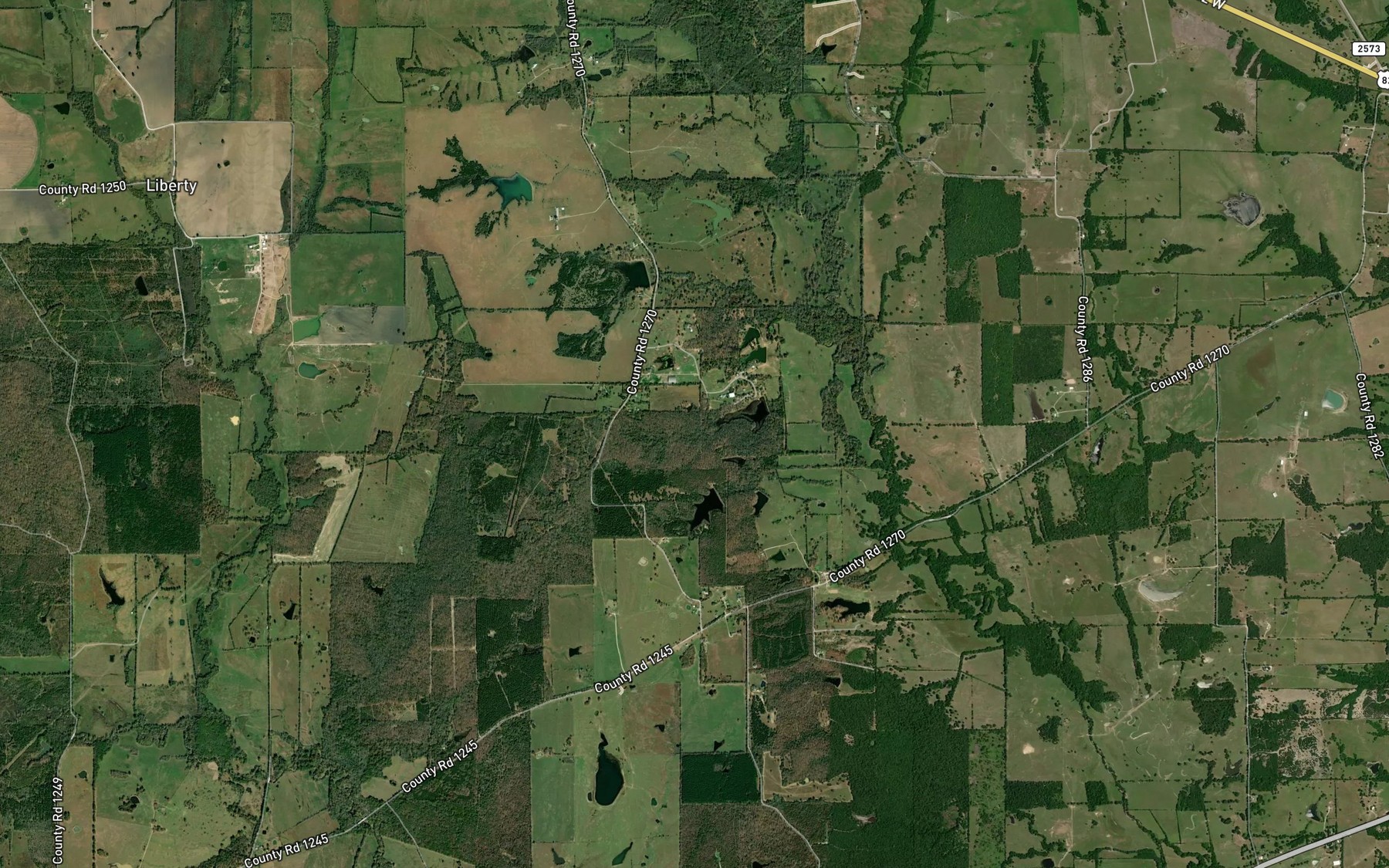 Satellite map of the Jan-Kay Lake