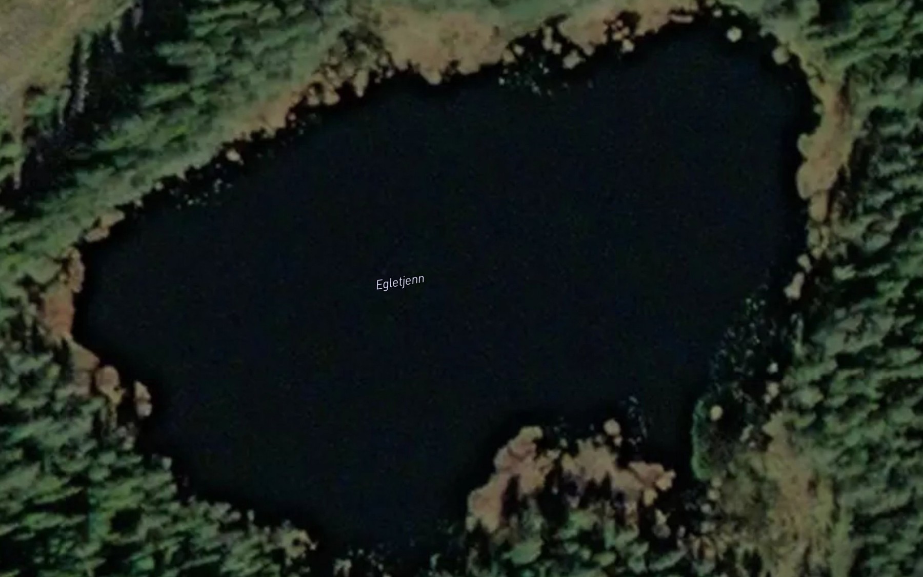 Satellite map of the Egletjern