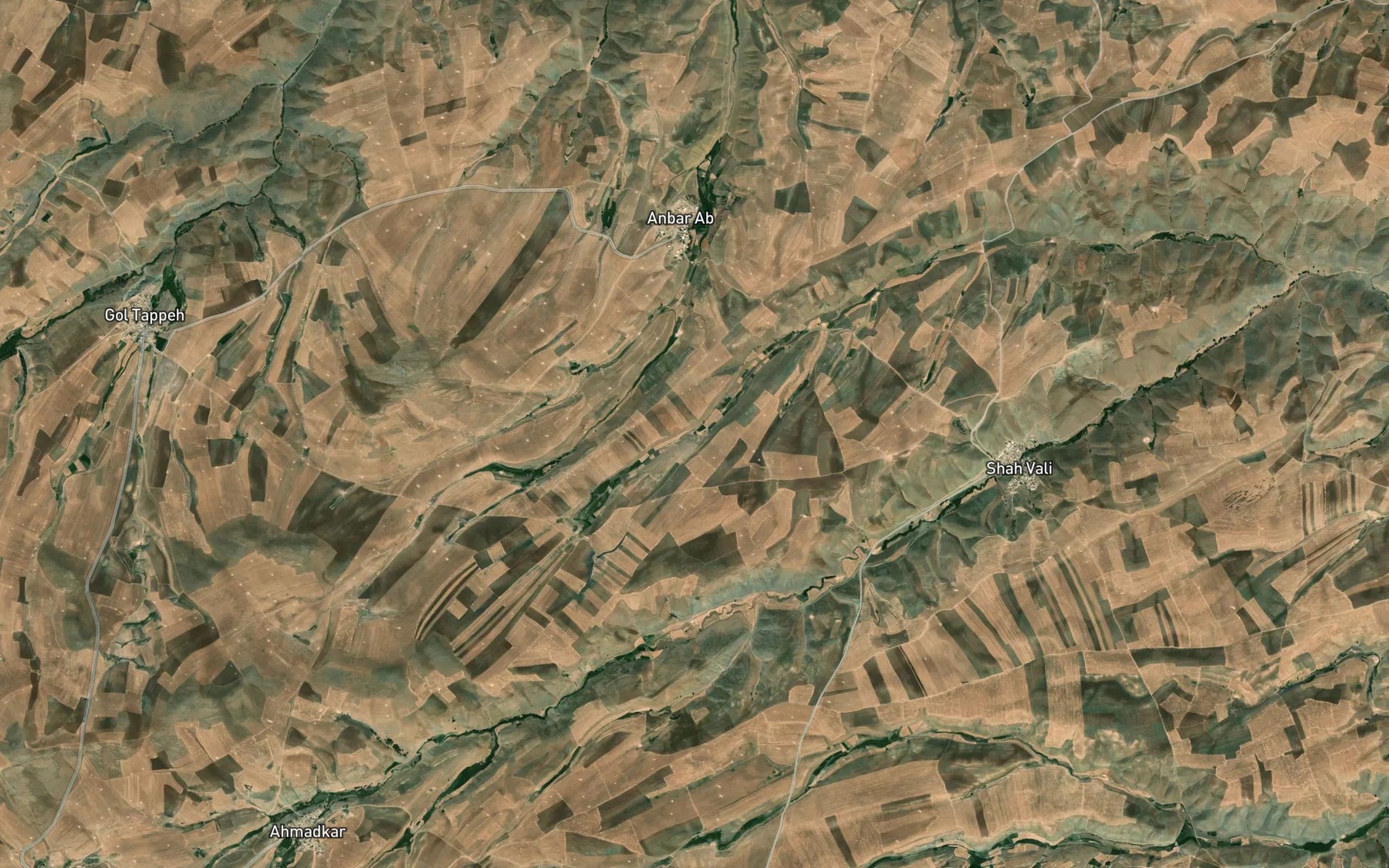 Satellite map of the Kani-ye Shir `Ali Khan