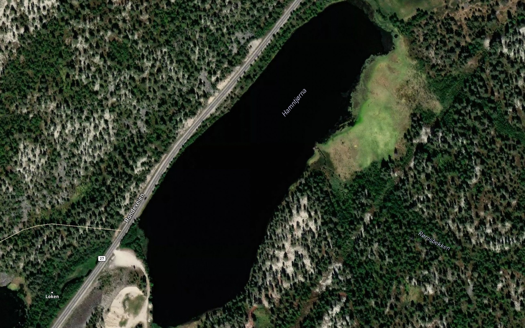 Satellite map of the Hamntjonna