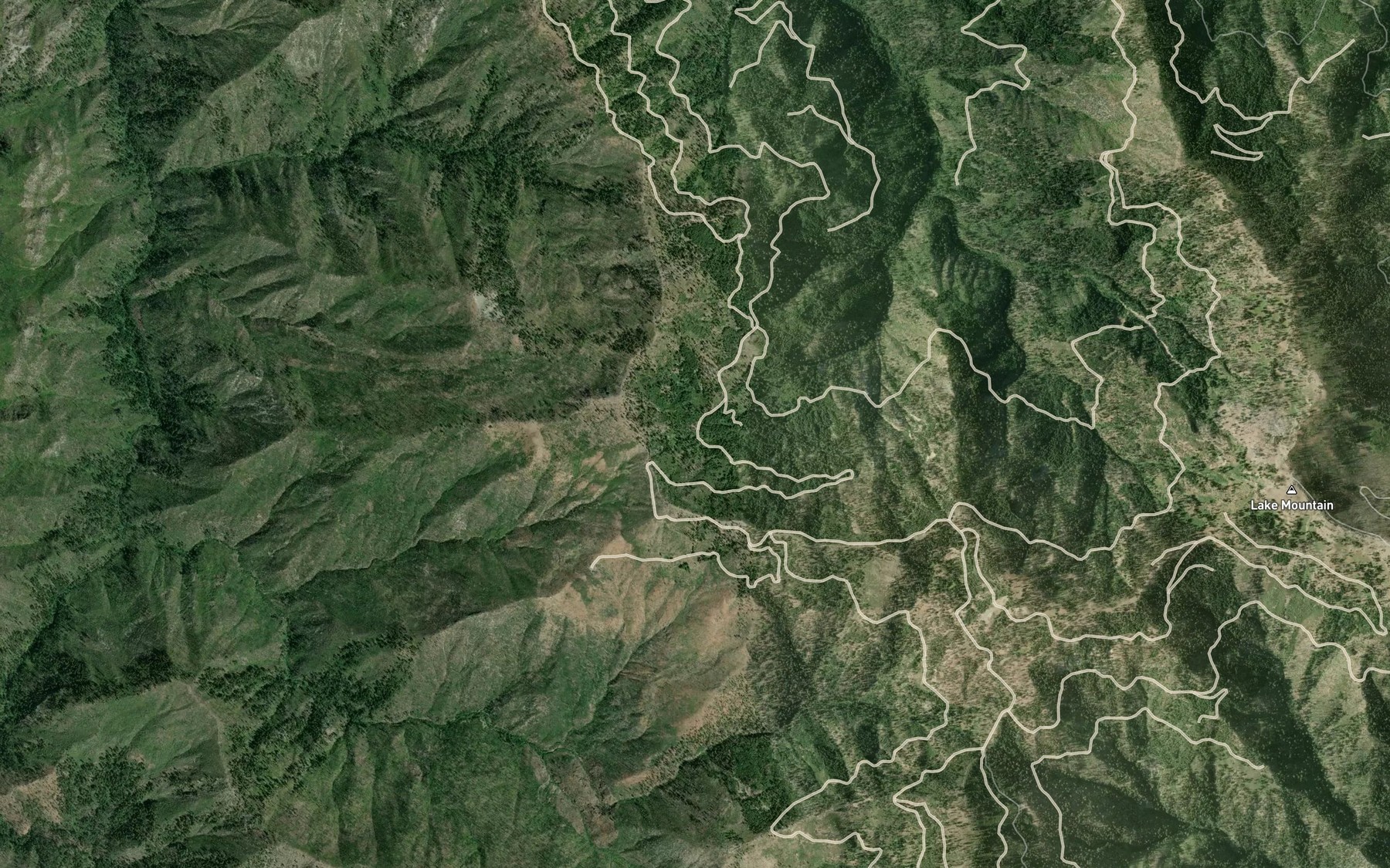 Satellite map of the Maple Spring