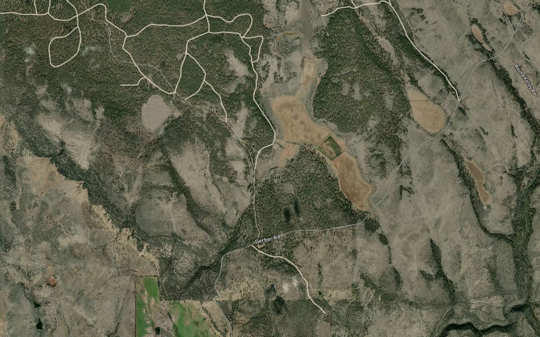 Satellite map of the Noble Reservoir