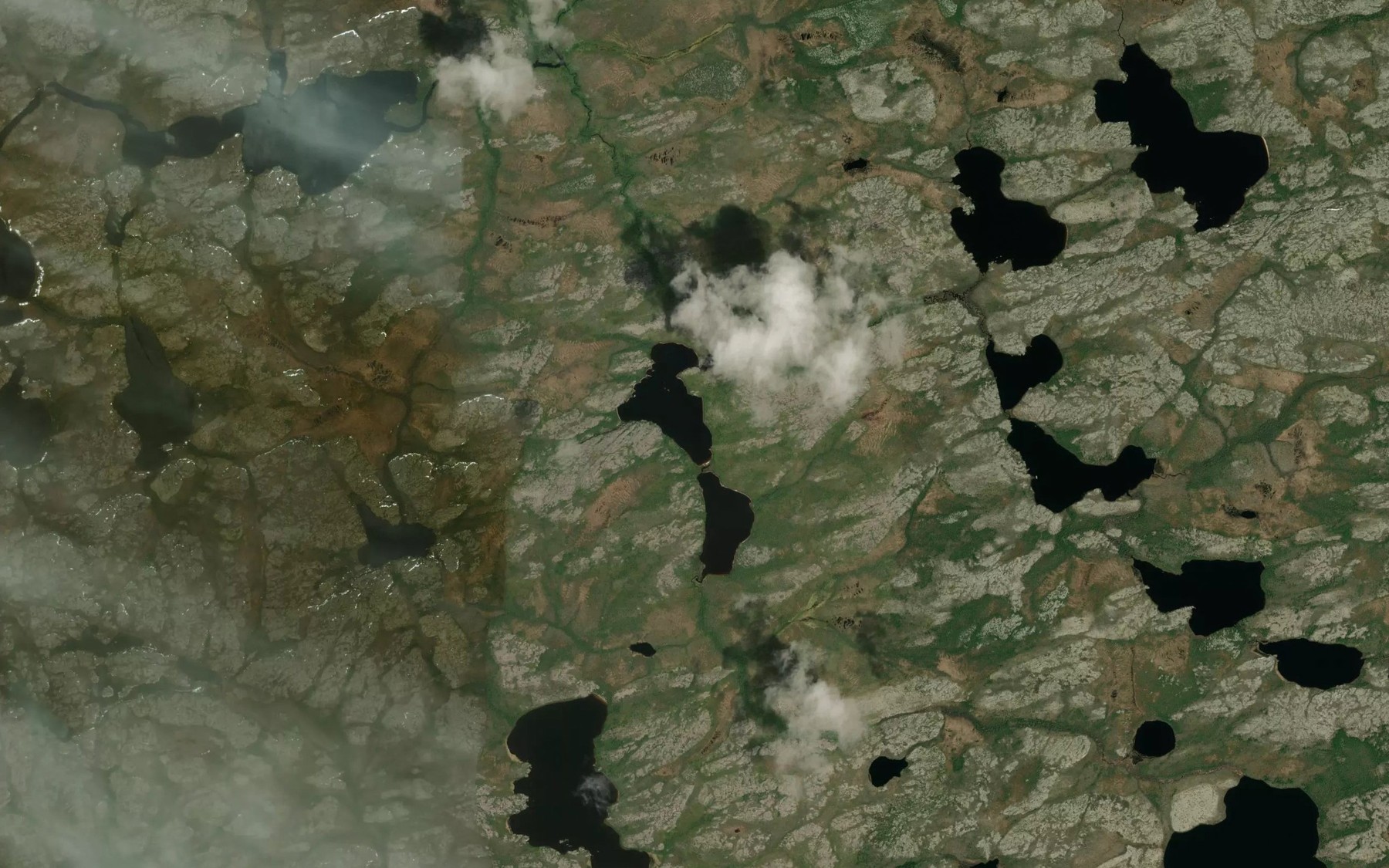 Satellite map of the Lac Wiyakan Awantach