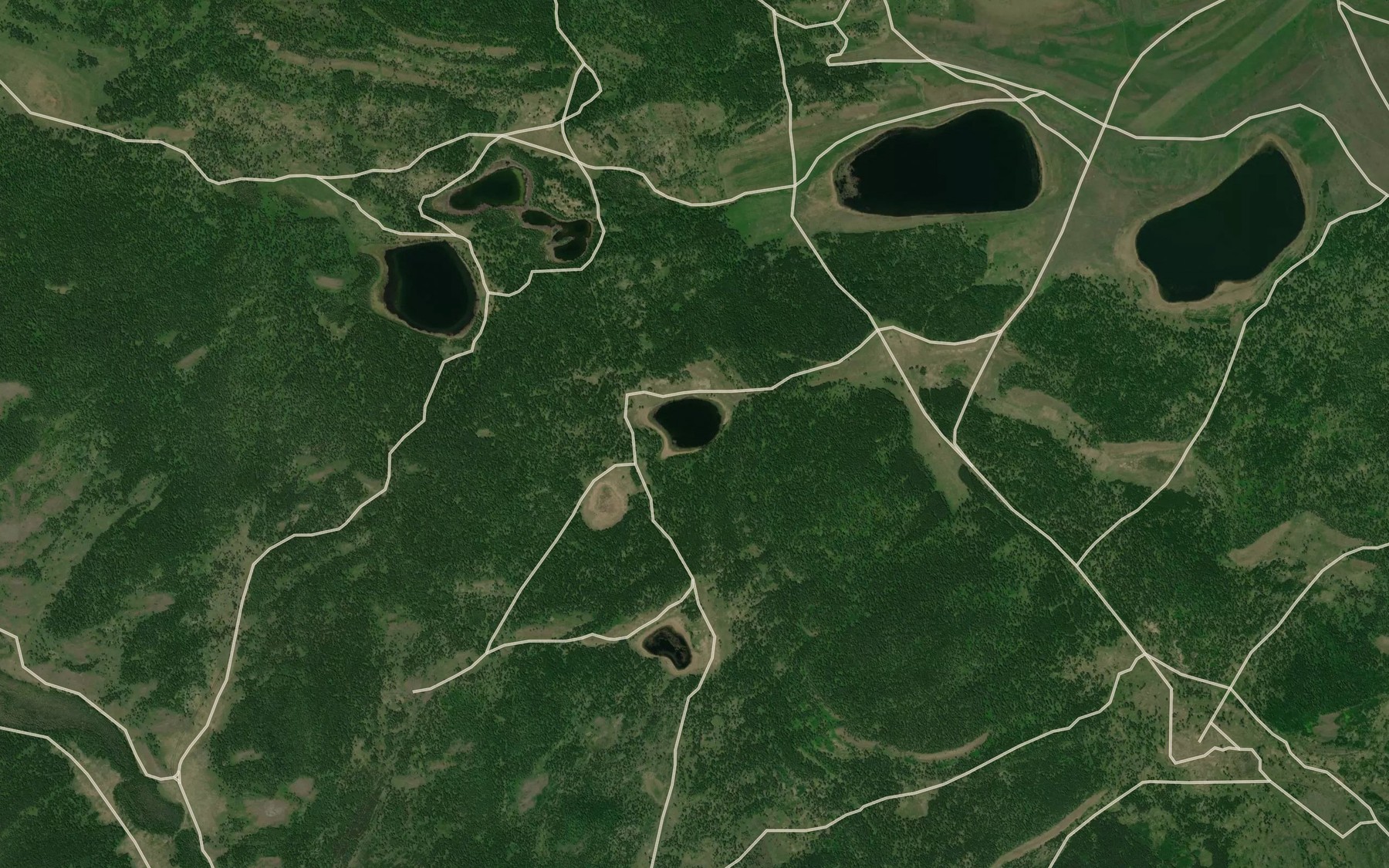 Satellite map of the Ozero Moshkovo