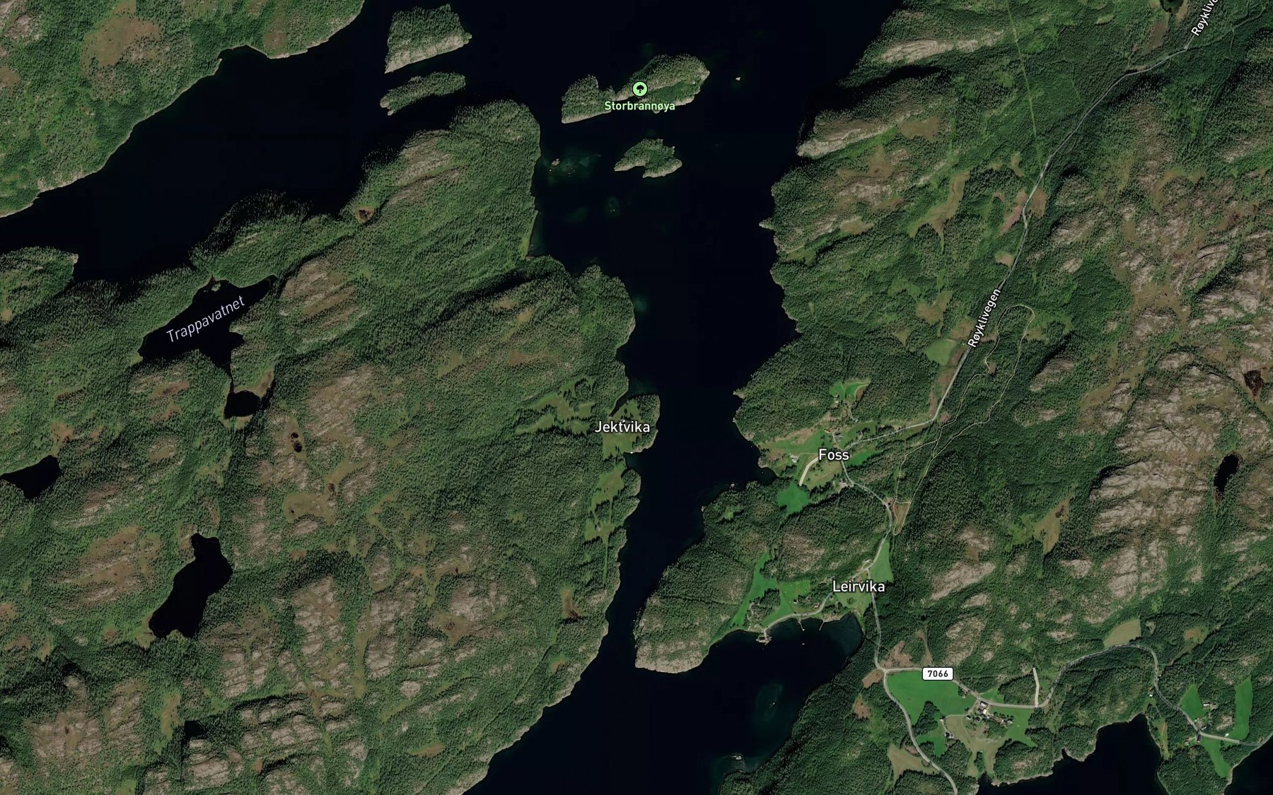 Satellite map of the Jaegtvika