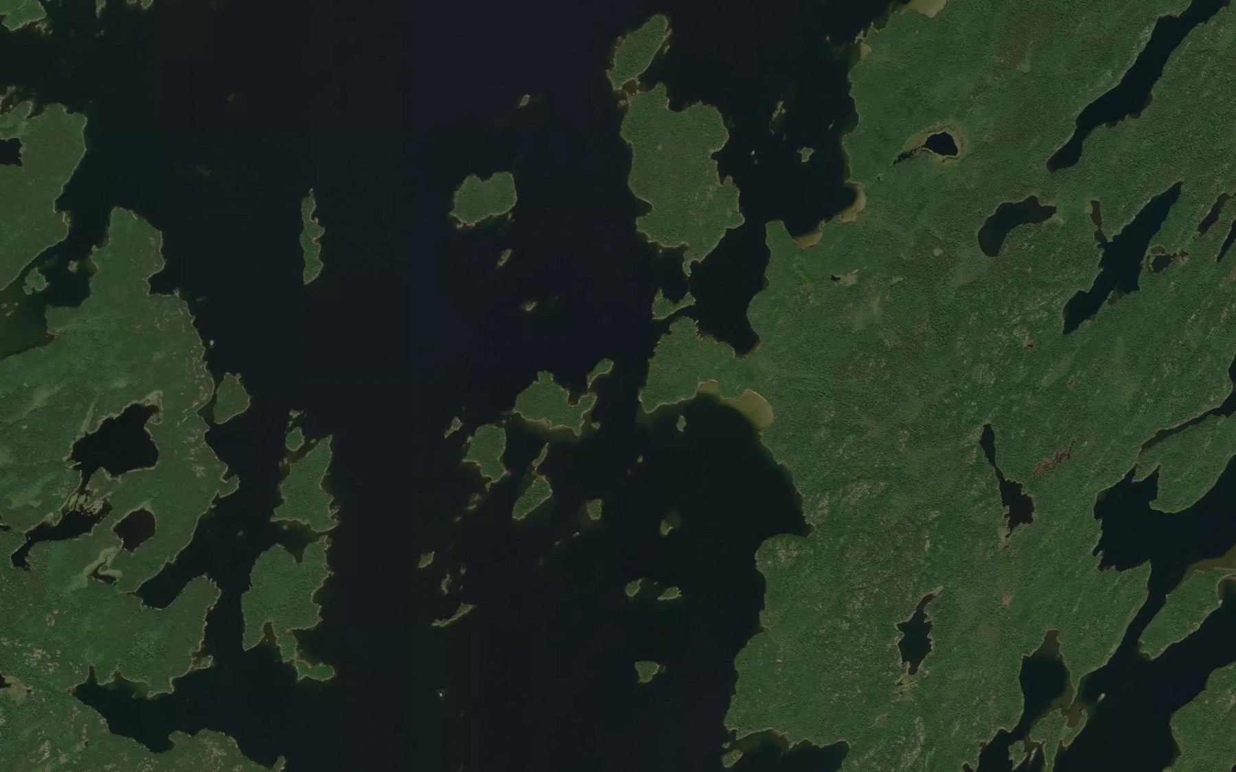 Satellite map of the Symmes Narrows