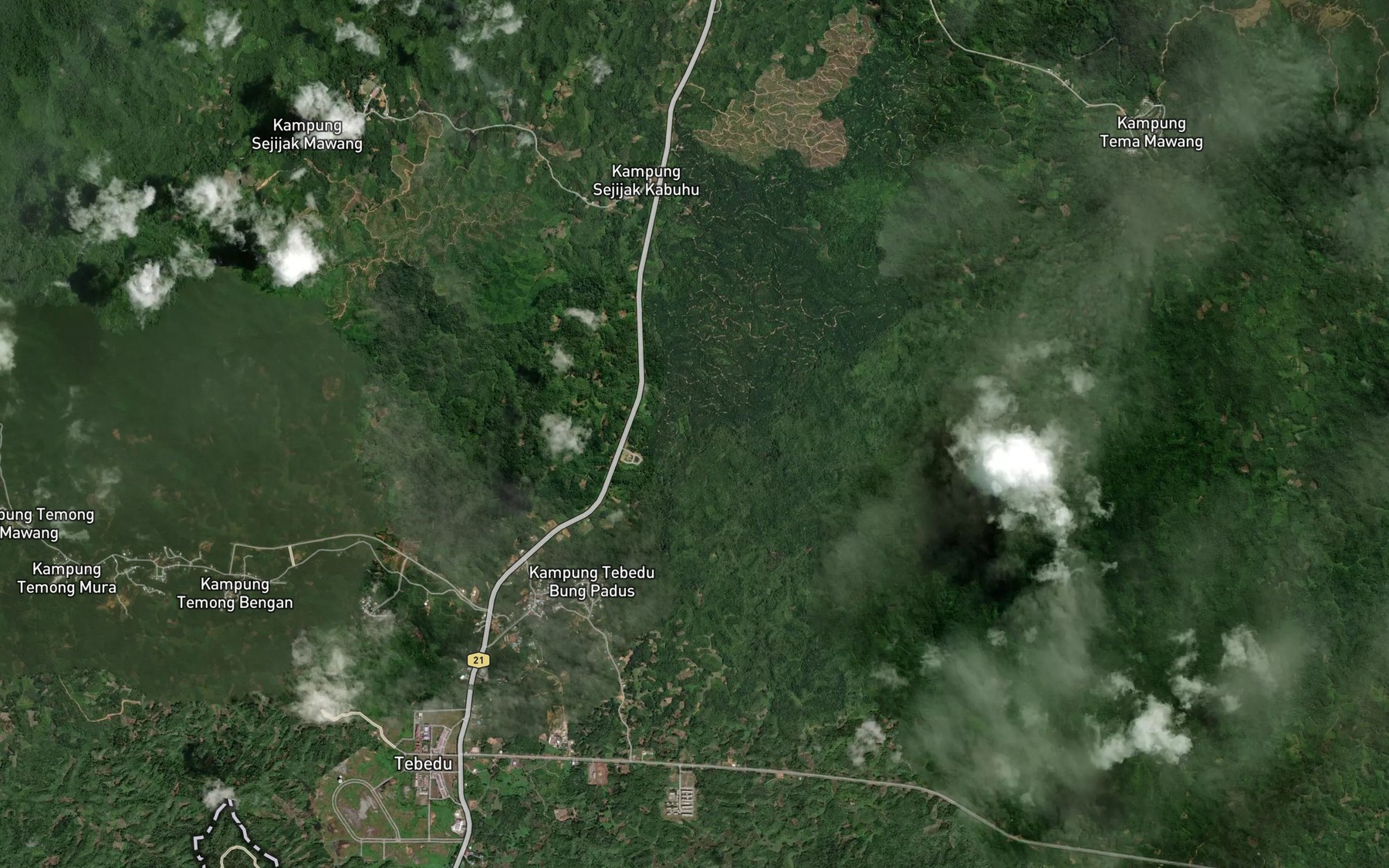 Satellite map of the Sungai Mubot
