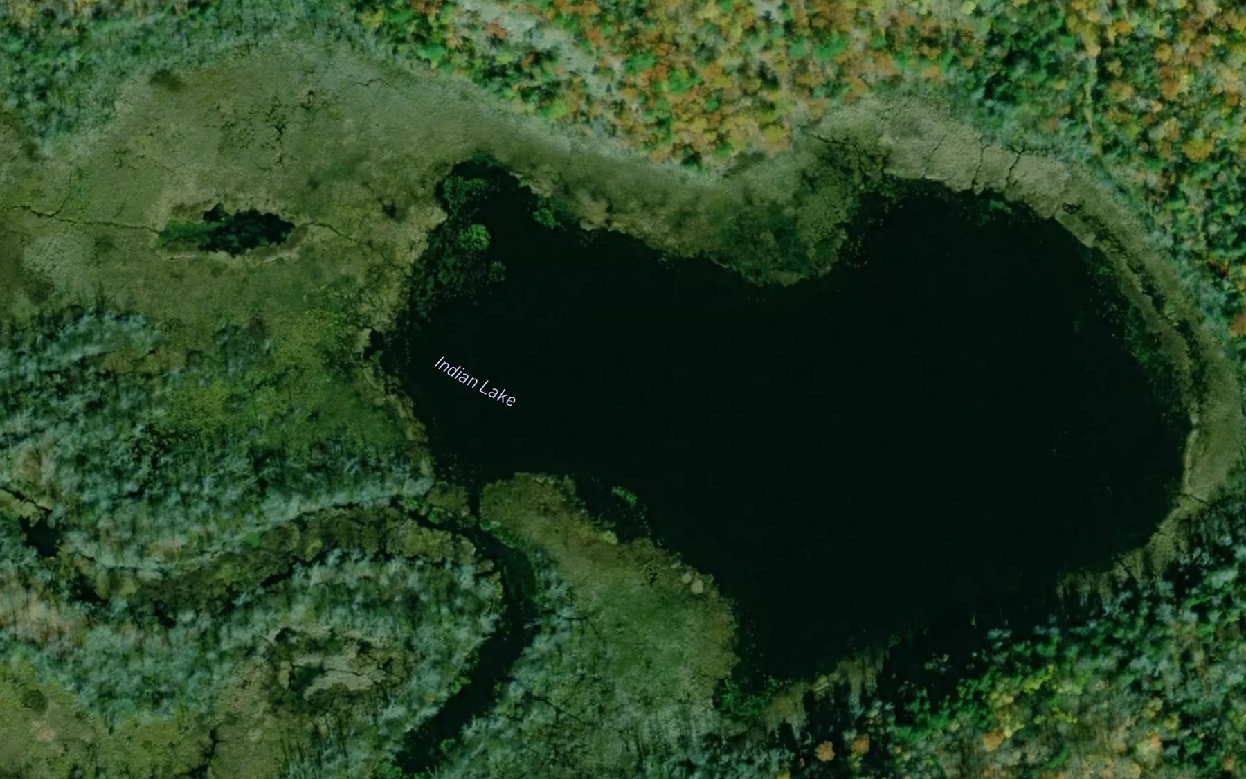 Satellite map of the Indian Lake