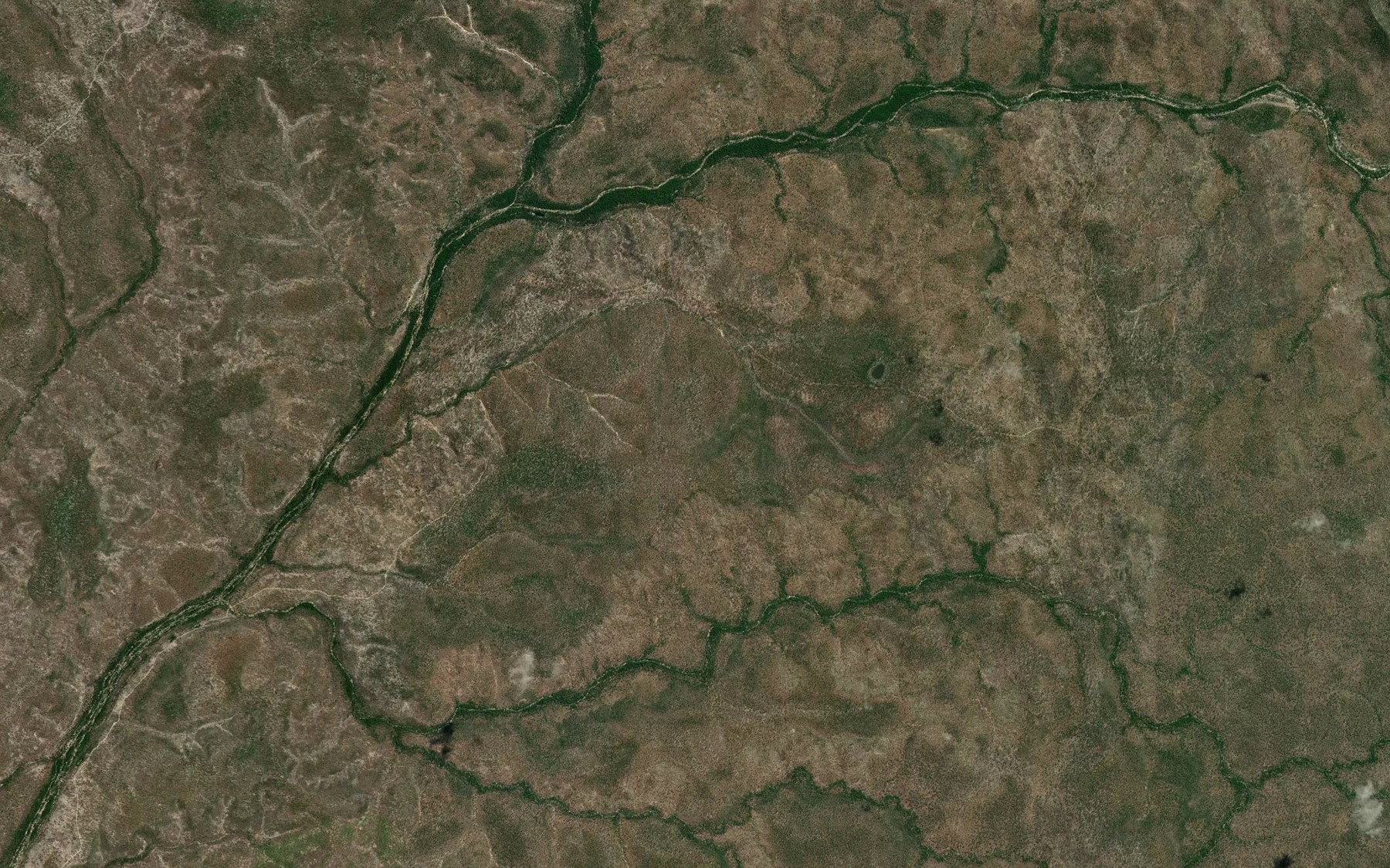 Satellite map of the Bullock Creek