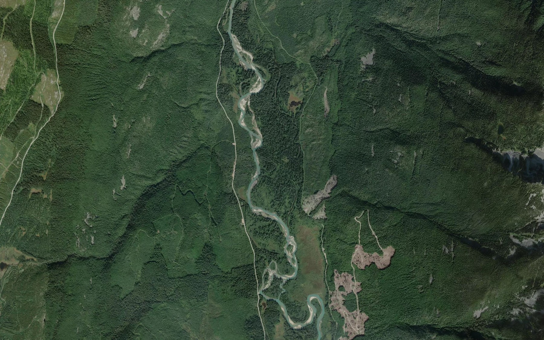 Satellite map of the Little Creek