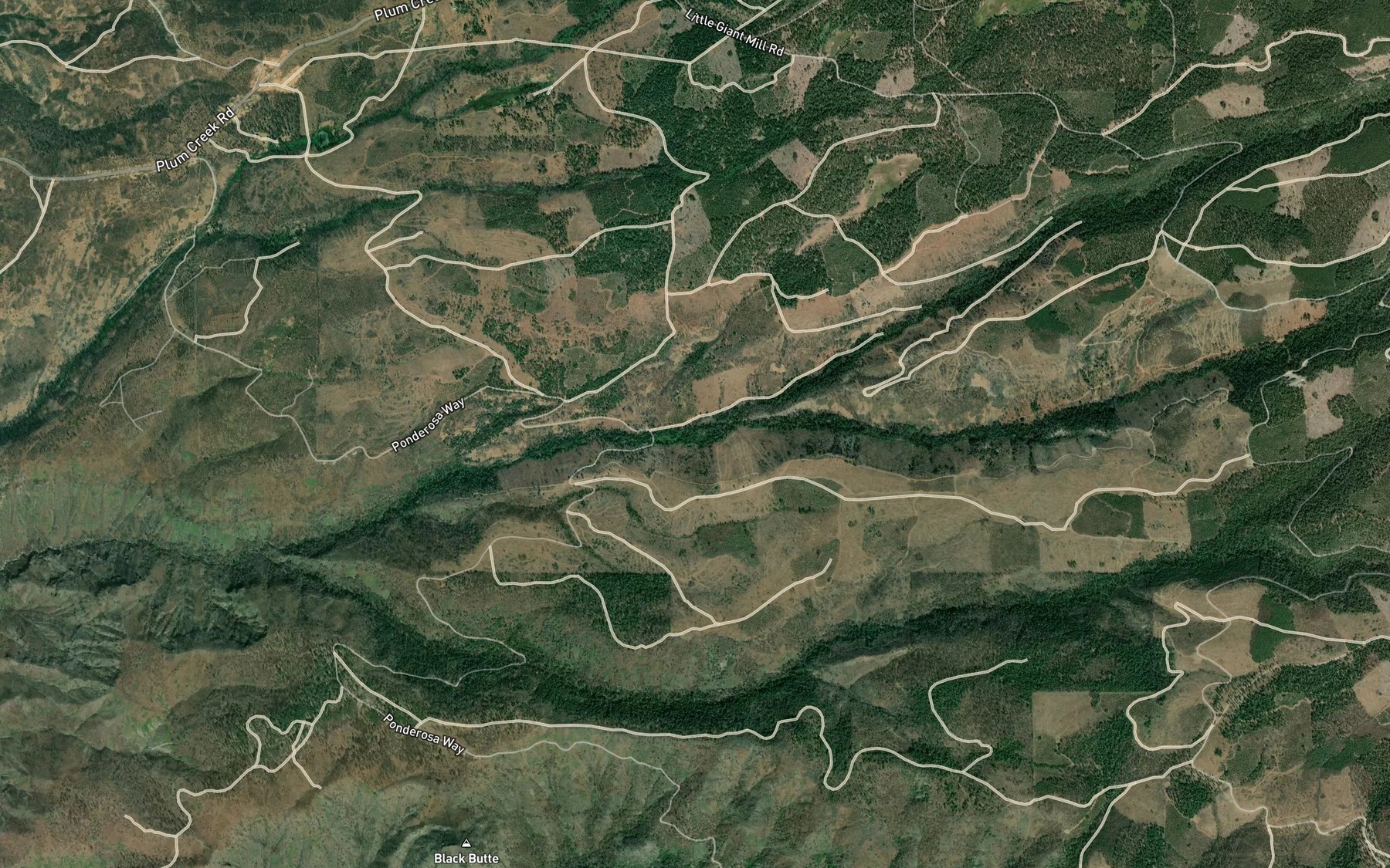 Satellite map of the Deadhorse Creek