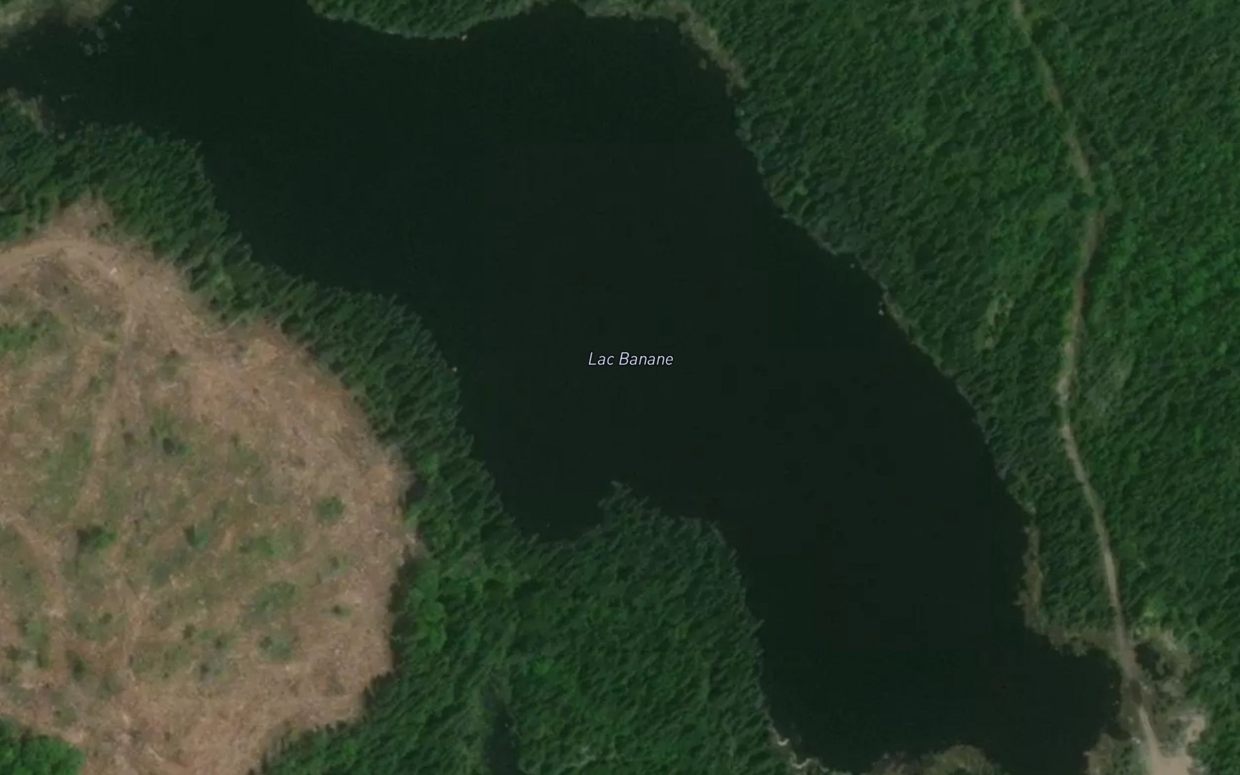 Satellite map of the Lac Banane