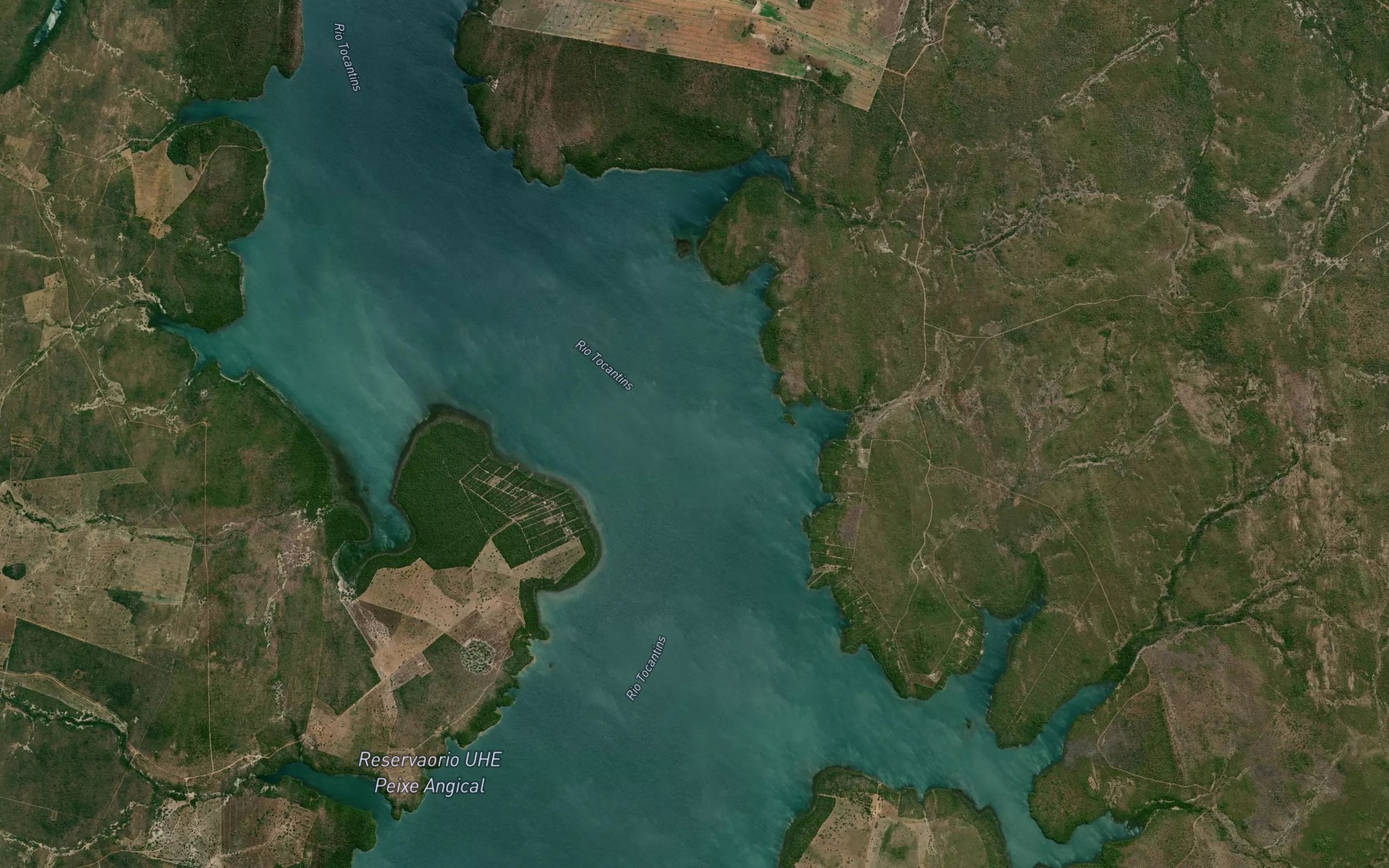 Satellite map of the Corrego Fundo