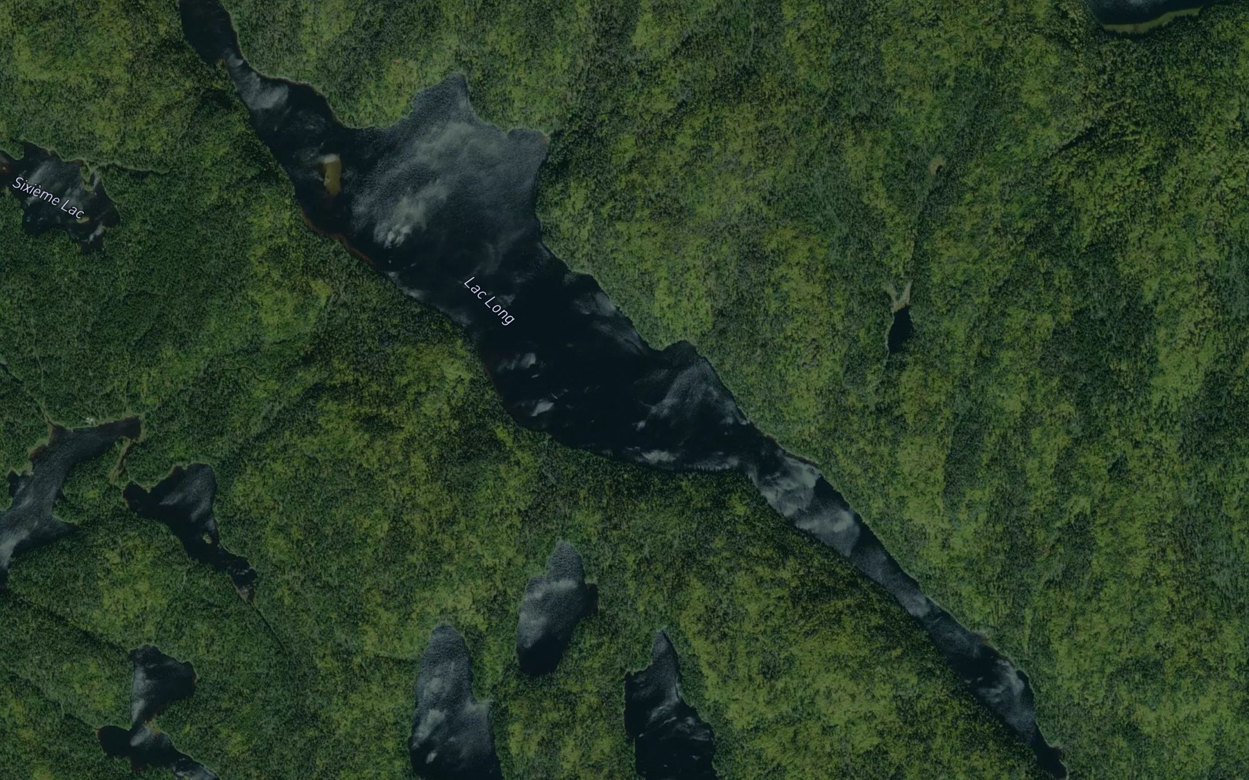 Satellite map of the Lac Long
