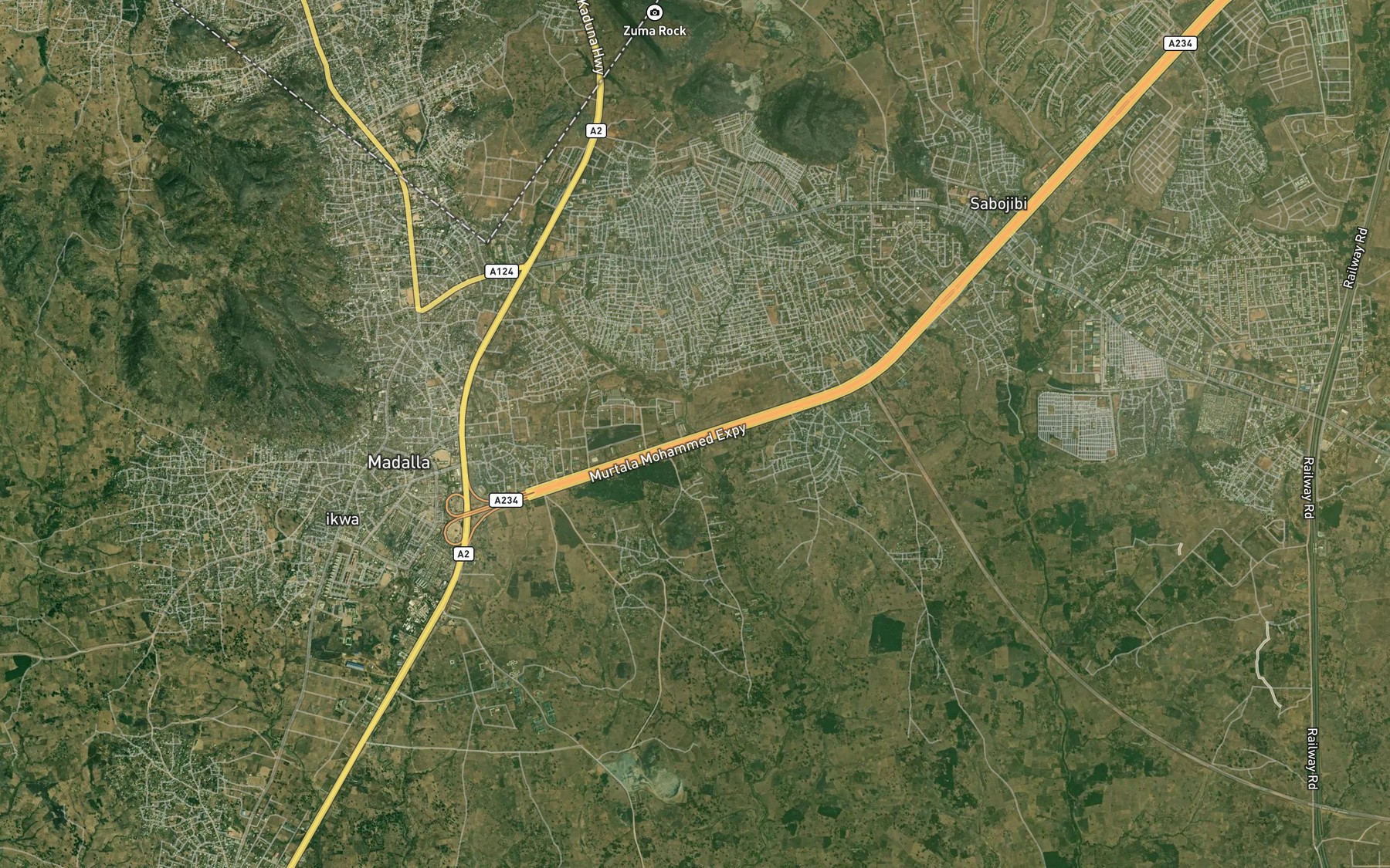 Satellite map of the River Udoh