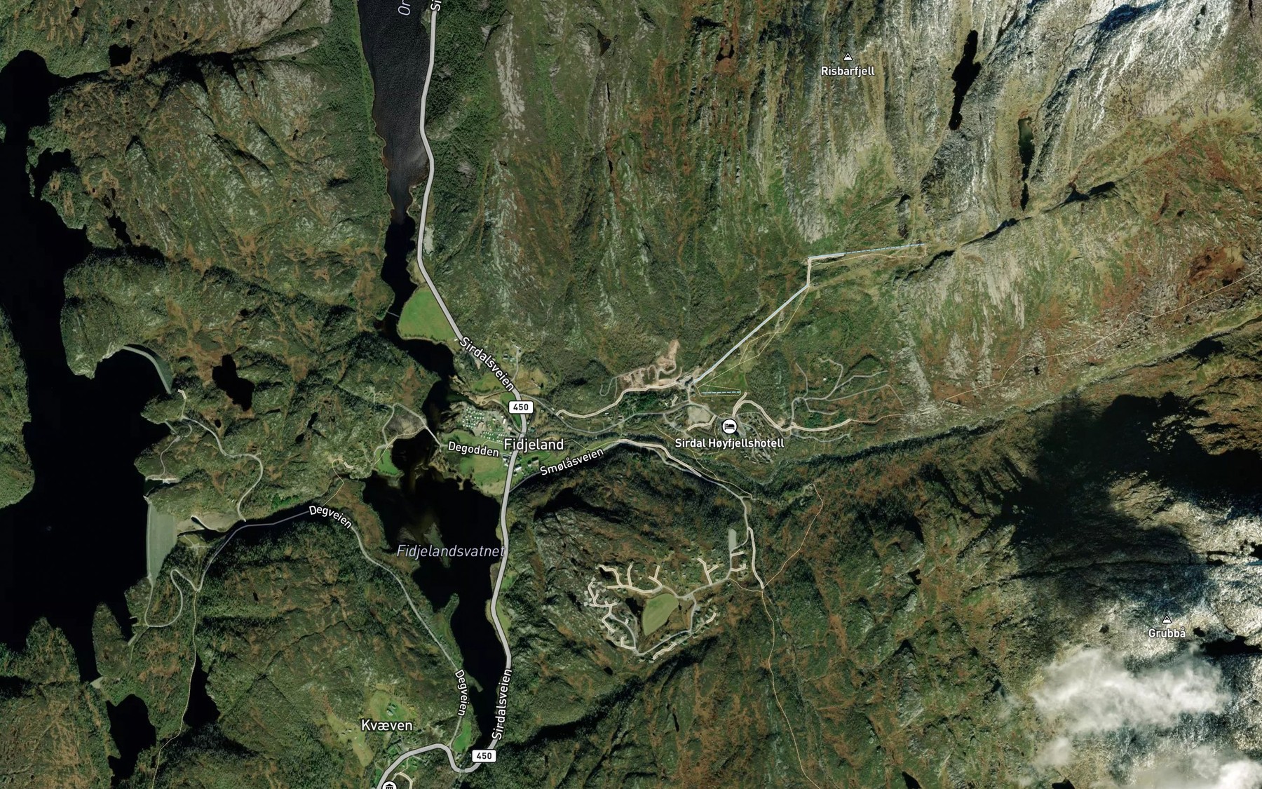 Satellite map of the Svartufsbekken
