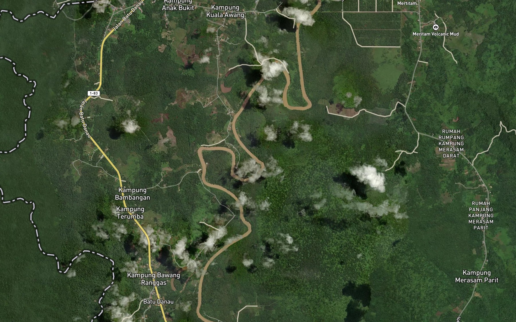 Satellite map of the Lubok Manggeris