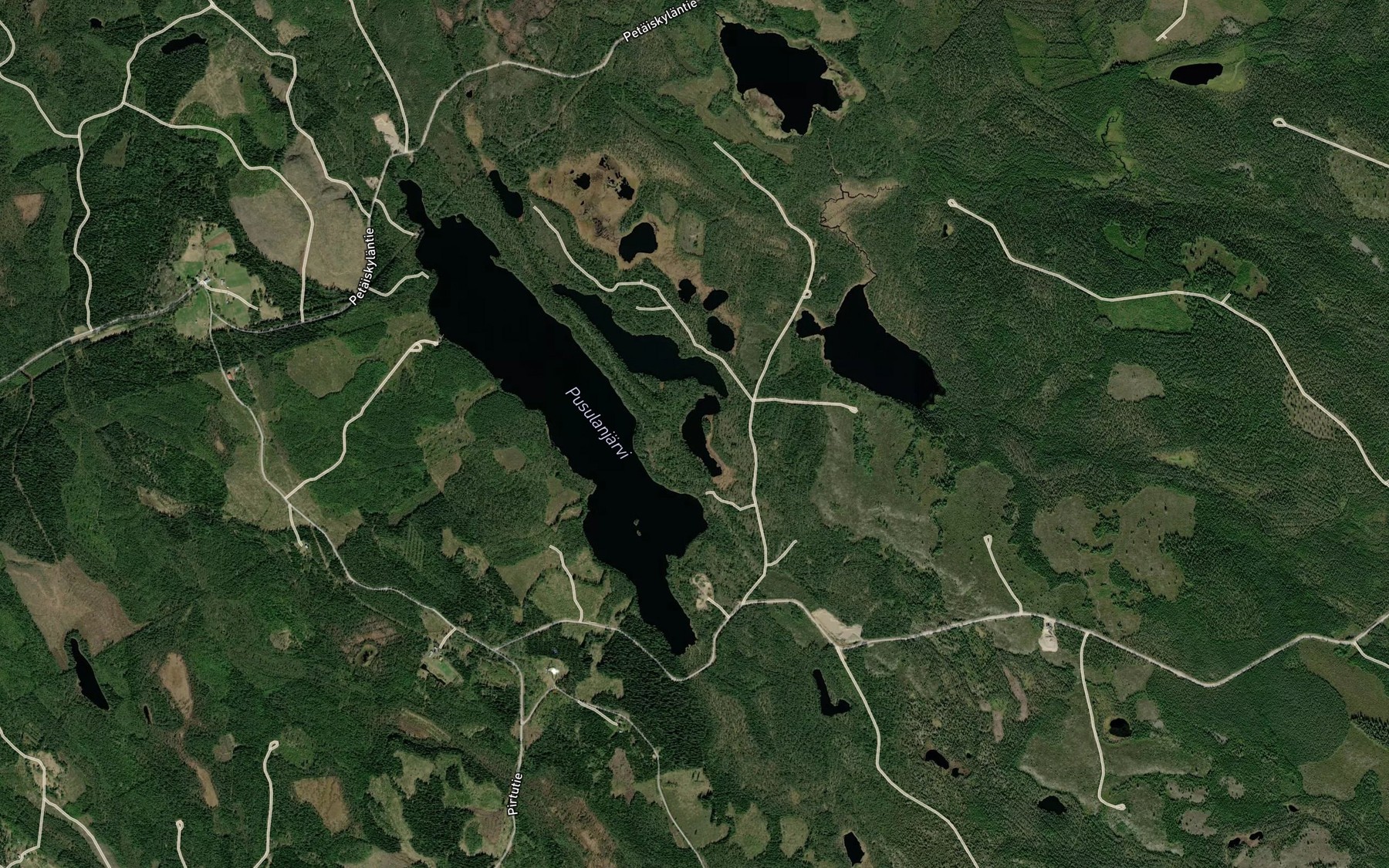 Satellite map of the Talvilampi