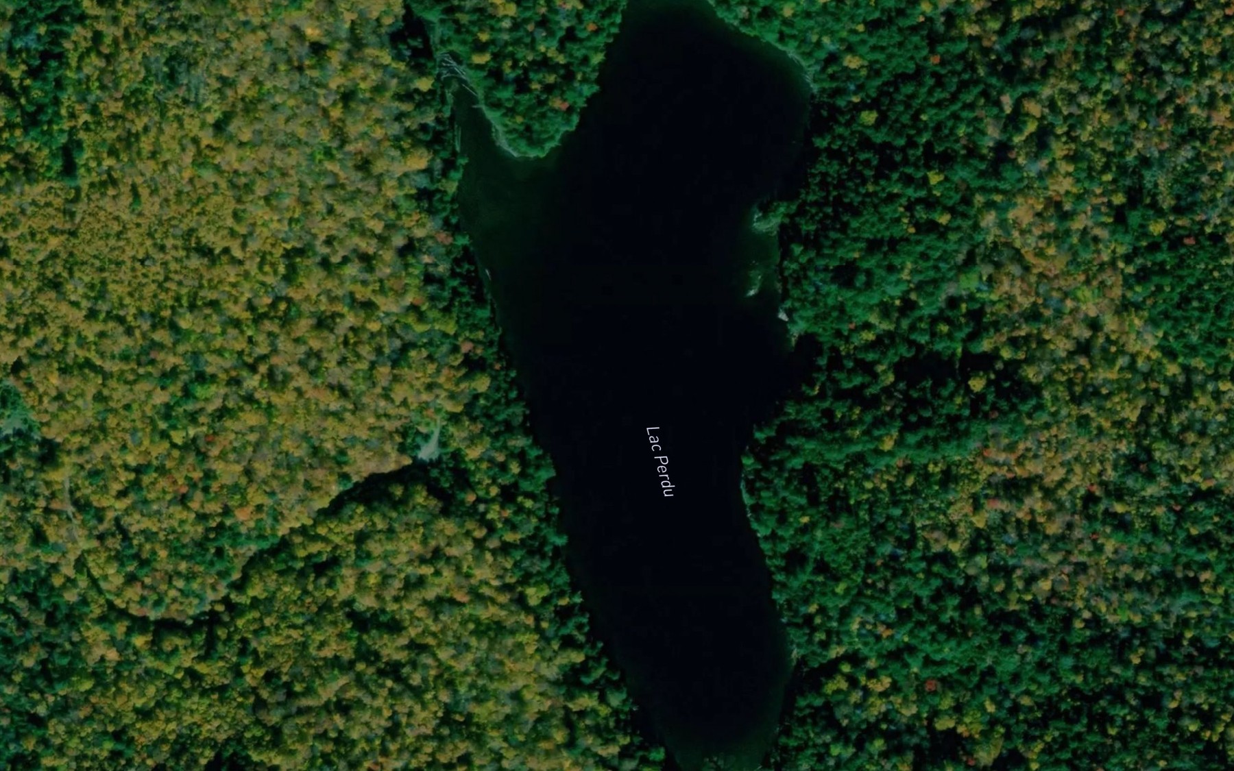 Satellite map of the Lac Perdu