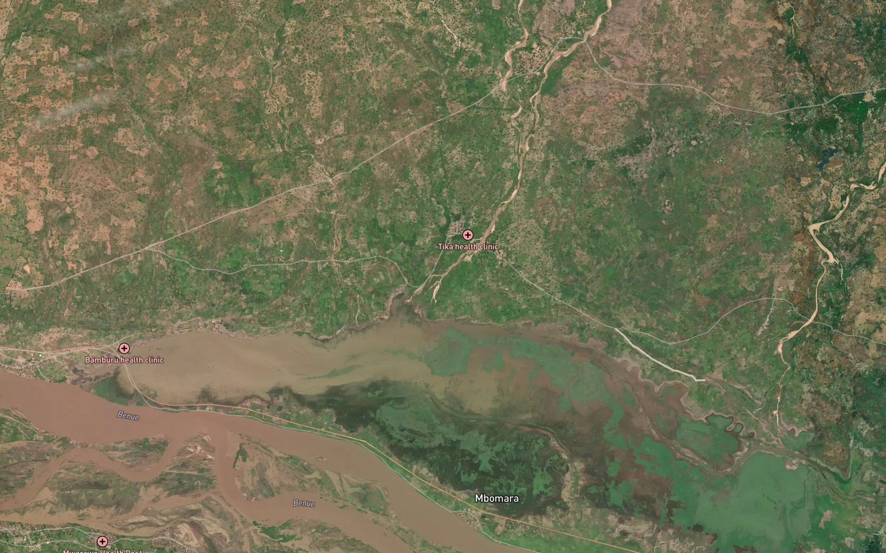 Satellite map of the MayoGandon