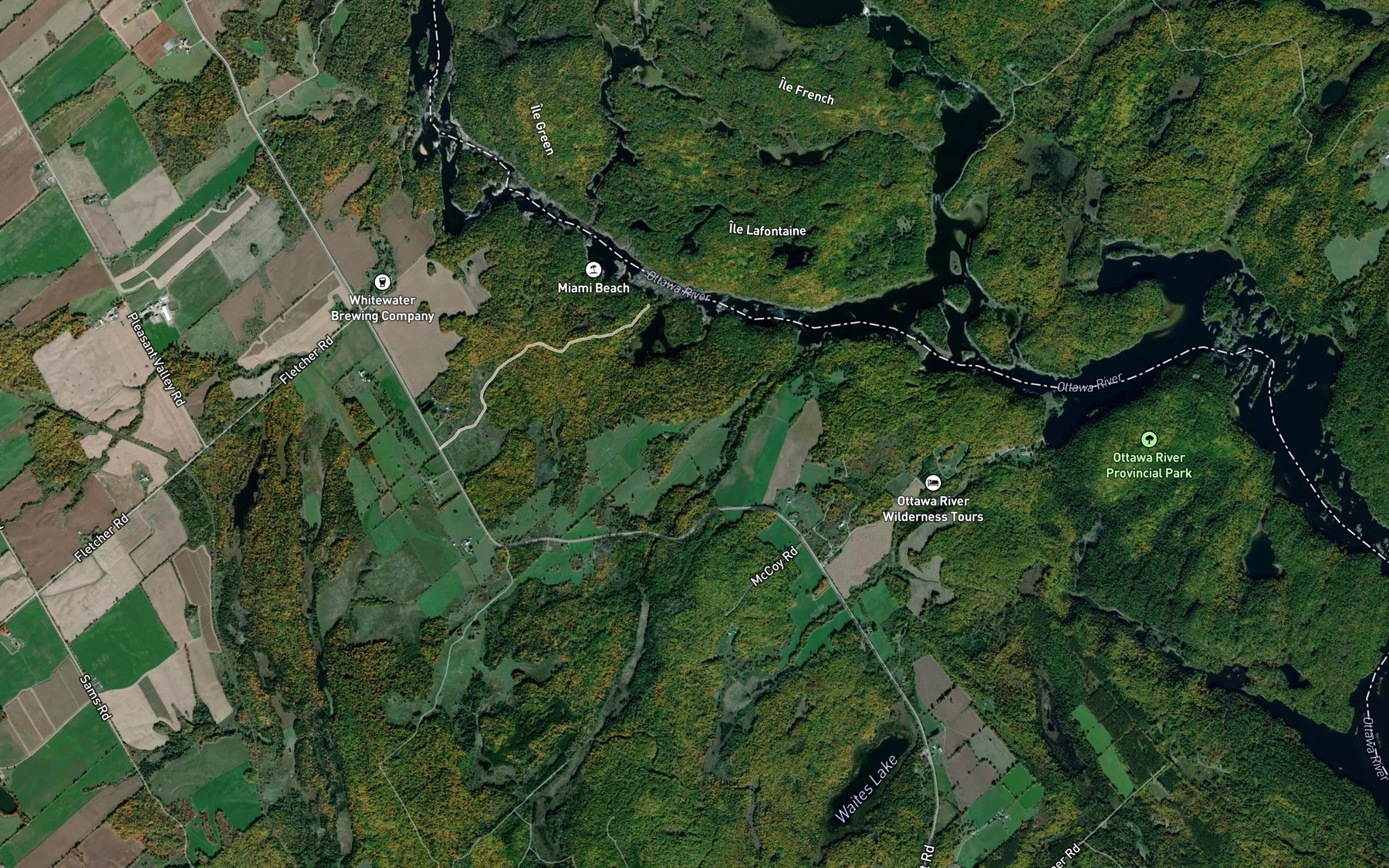 Satellite map of the Le Tombereau