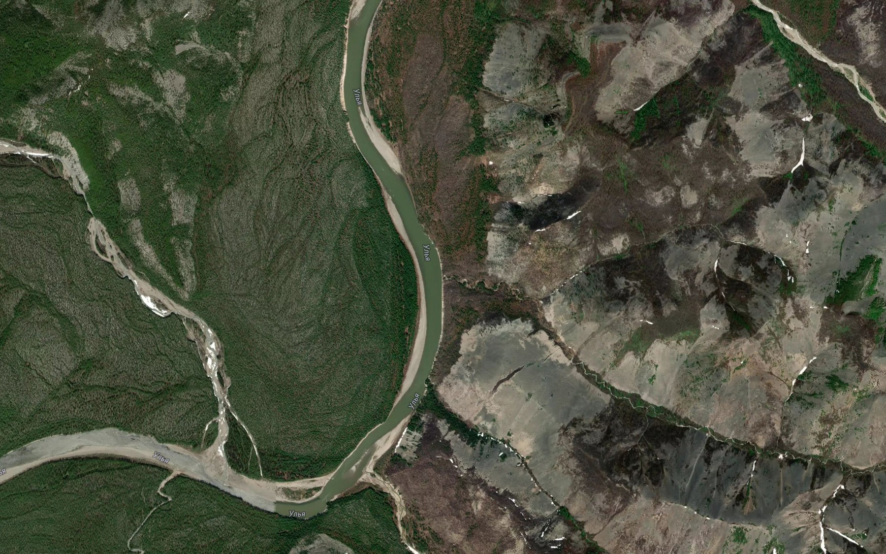 Satellite map of the Chistyy