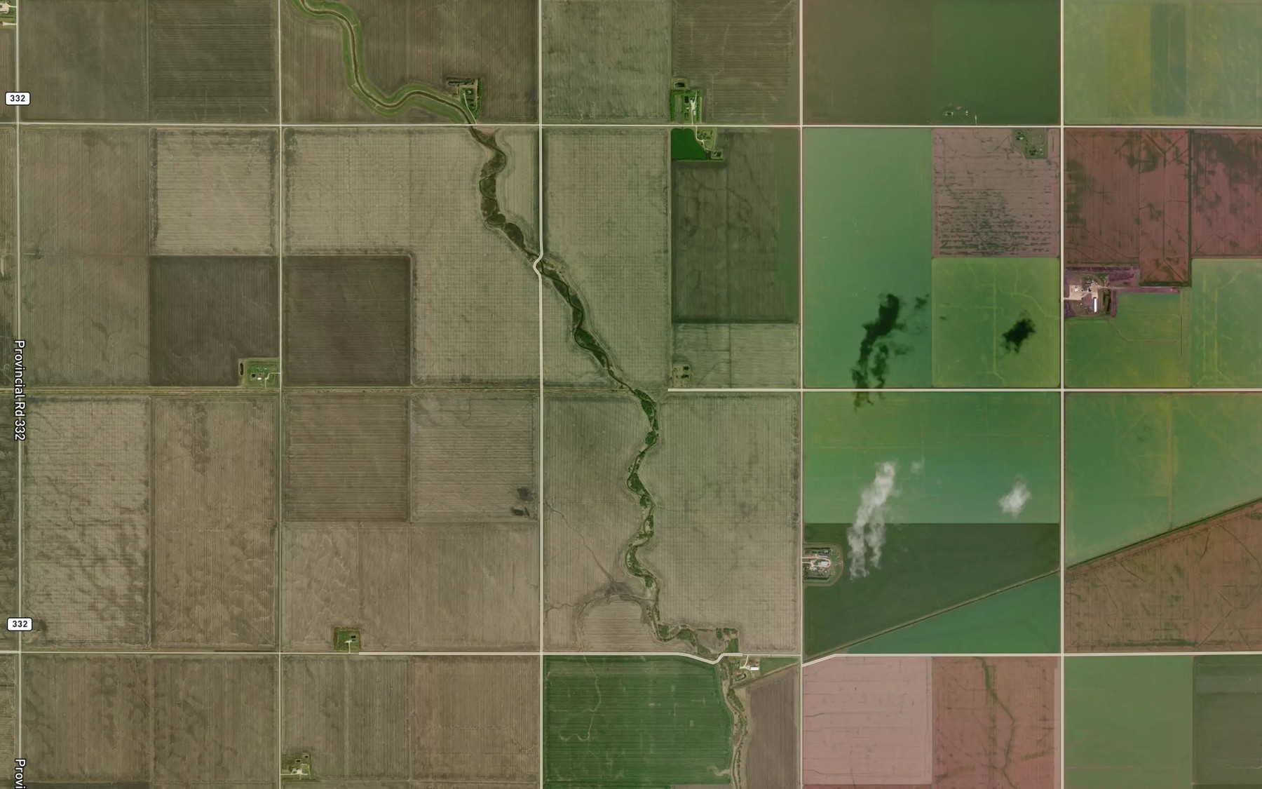 Satellite map of the Boyne Channel