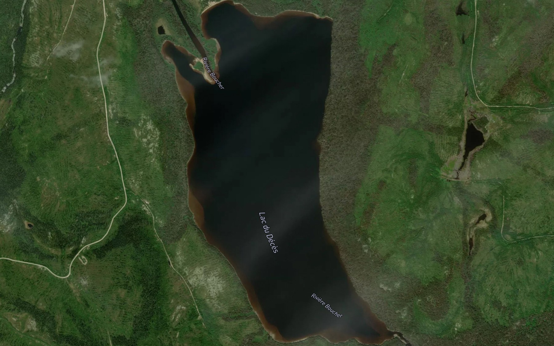 Satellite map of the Lac du Deces