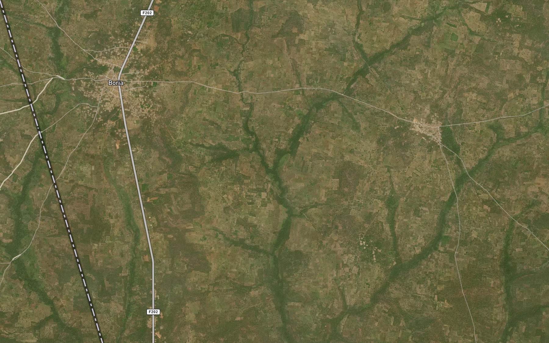 Satellite map of the River Iribi