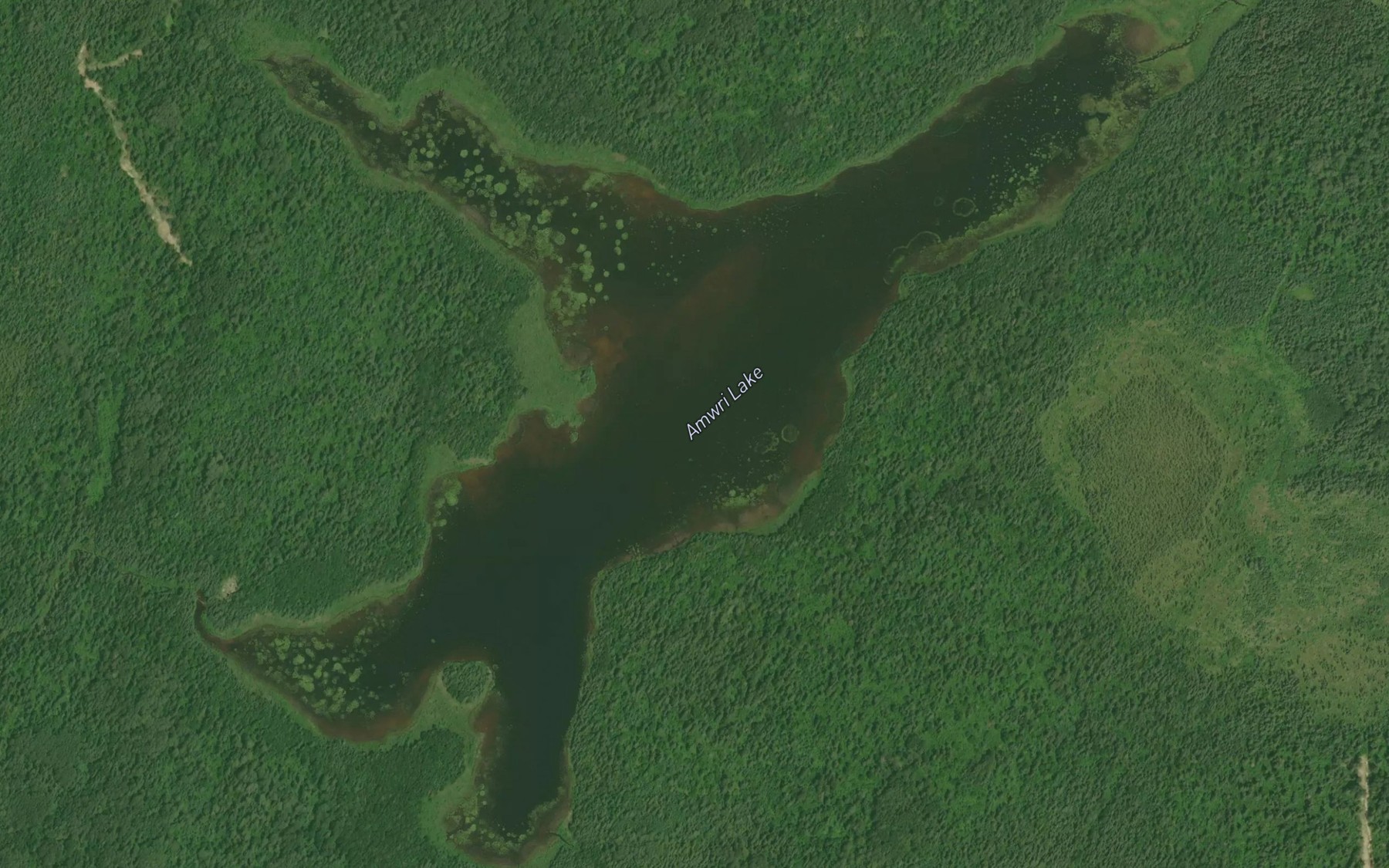 Satellite map of the Amwri Lake