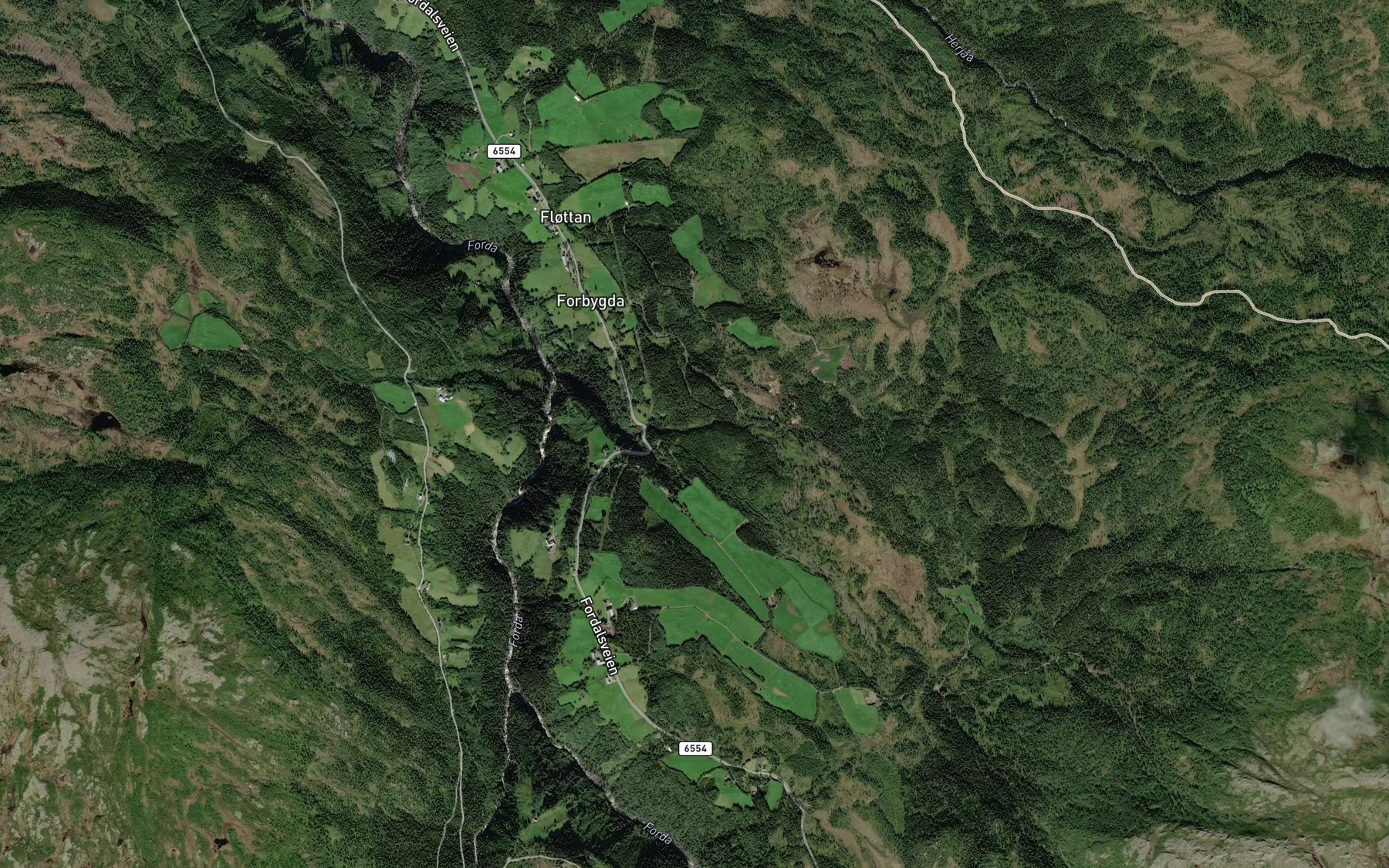 Satellite map of the Sandaa