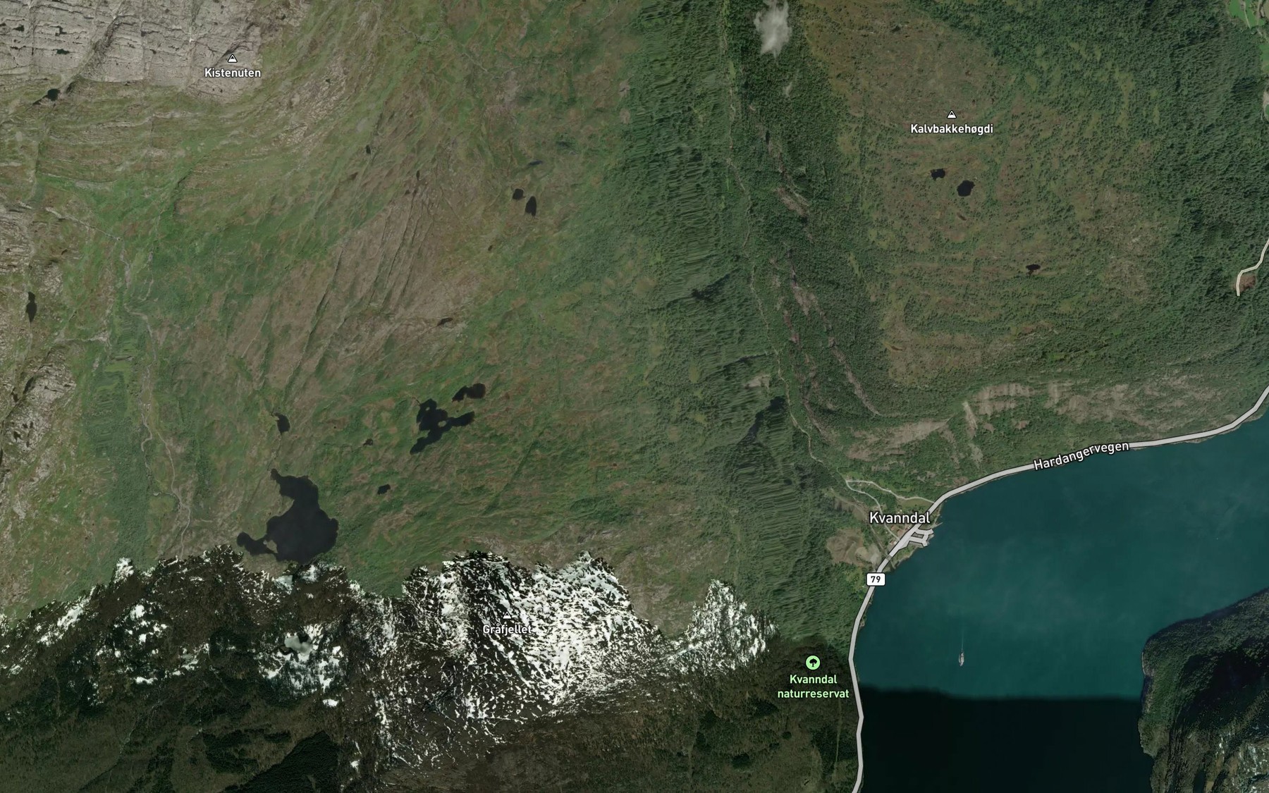 Satellite map of the Bytesbekken