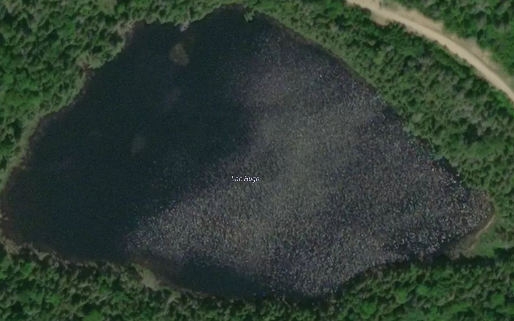 Satellite map of the Lac Hugo