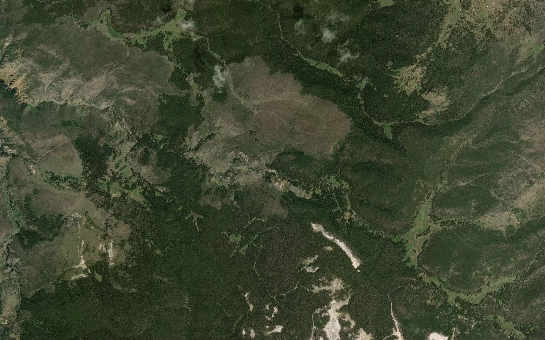 Satellite map of the Rainbow Springs