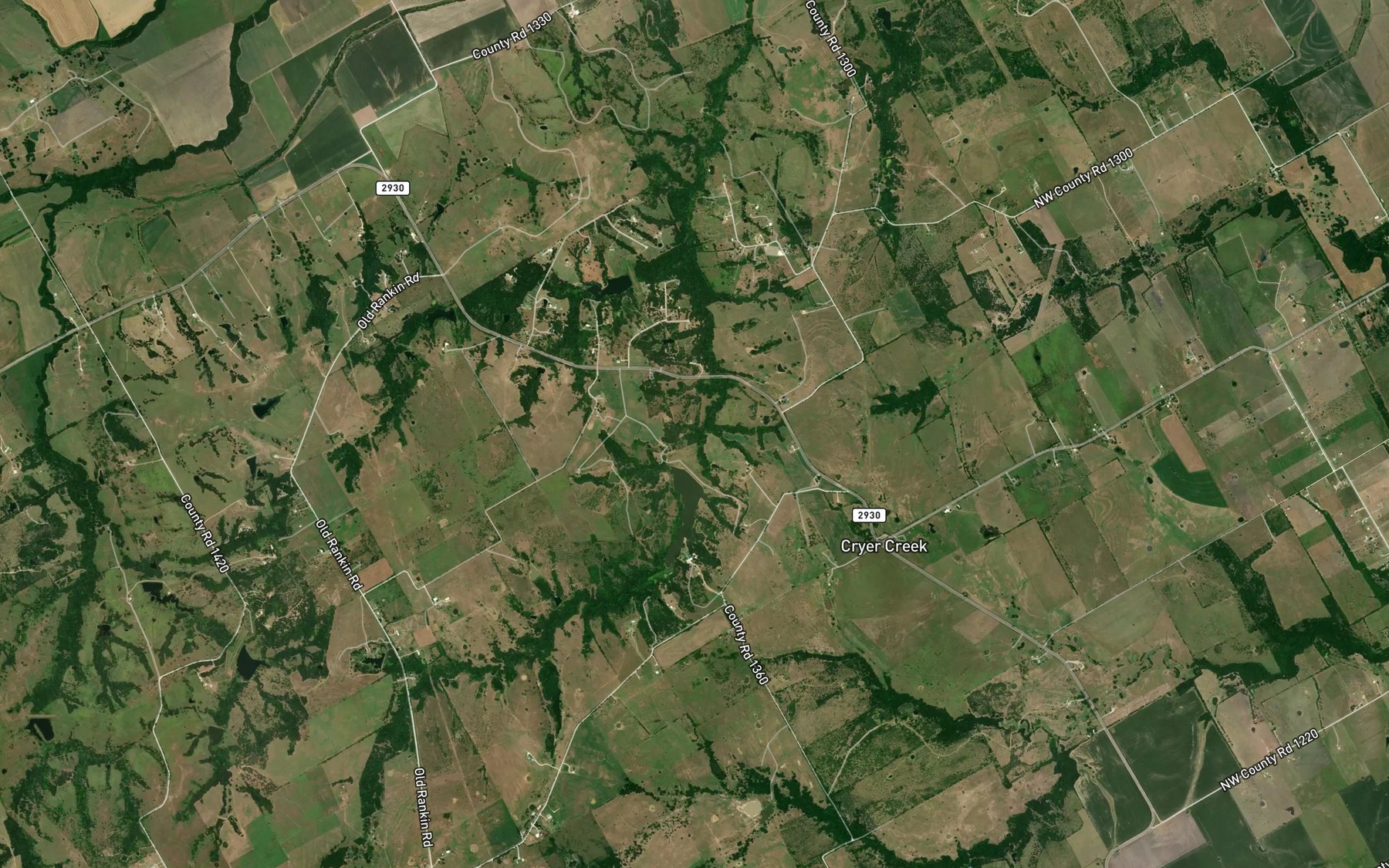 Satellite map of the Soil Conservation Service Site 119b Reservoir