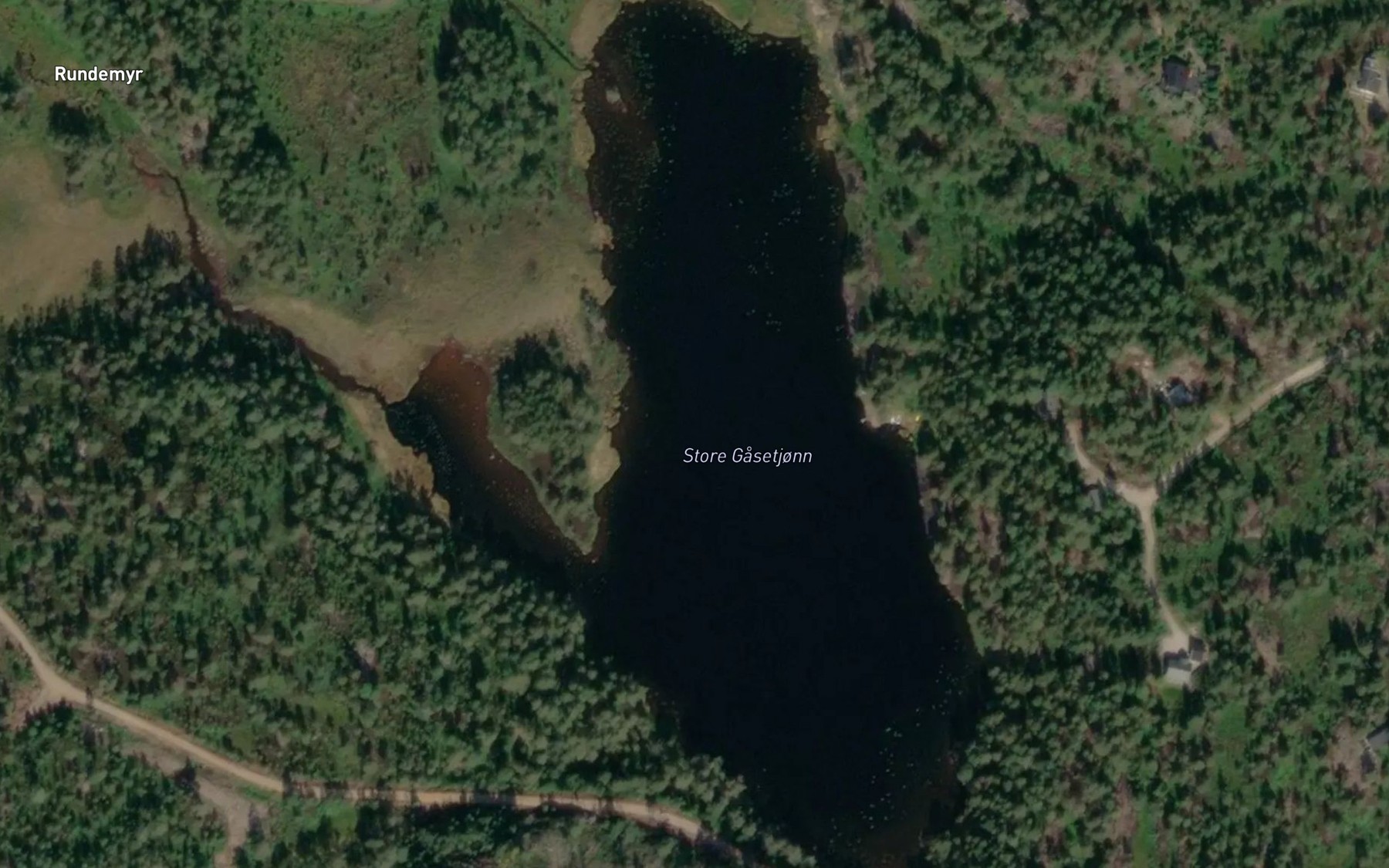 Satellite map of the Gasetjorn