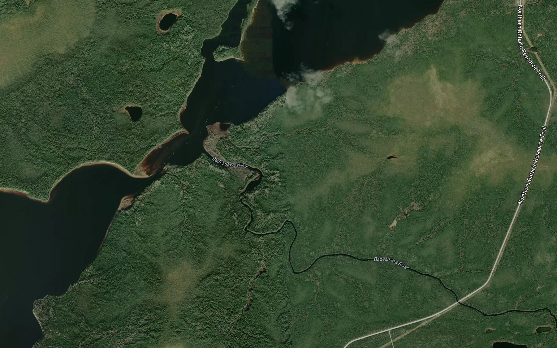 Satellite map of the Badesdawa River
