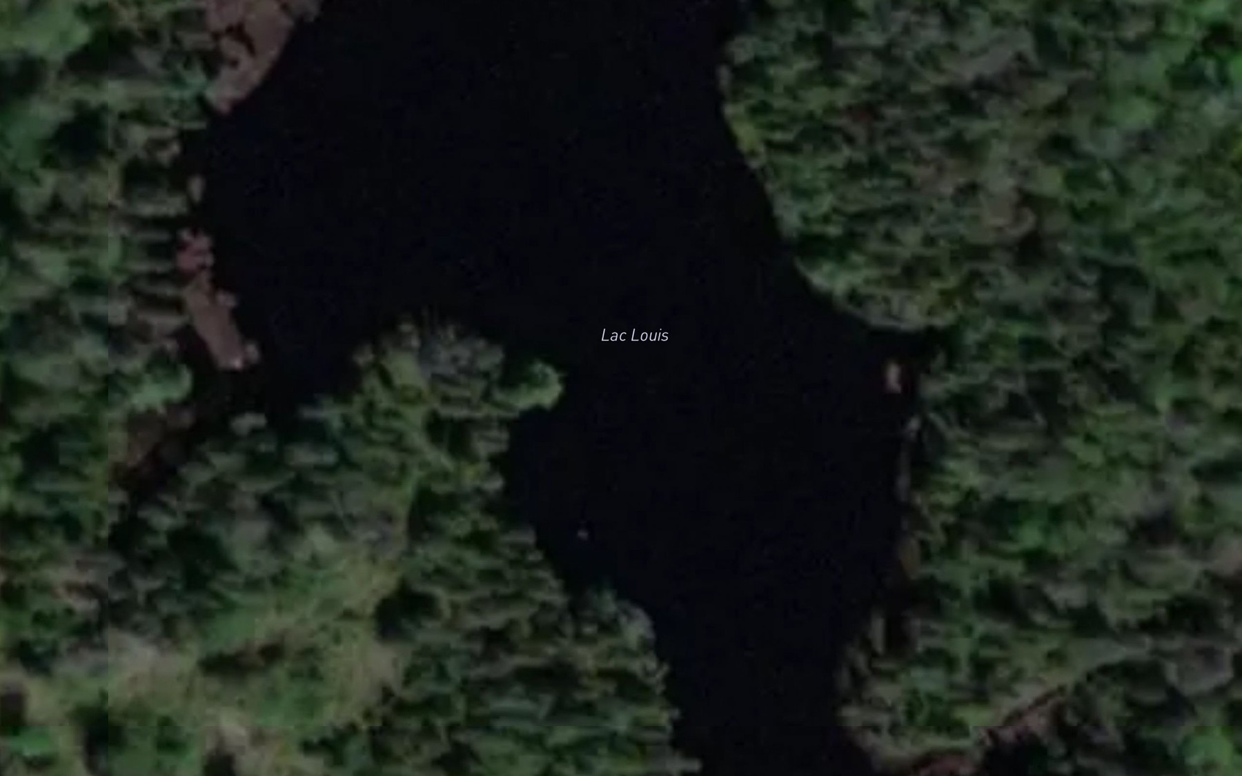 Satellite map of the Lac Louis