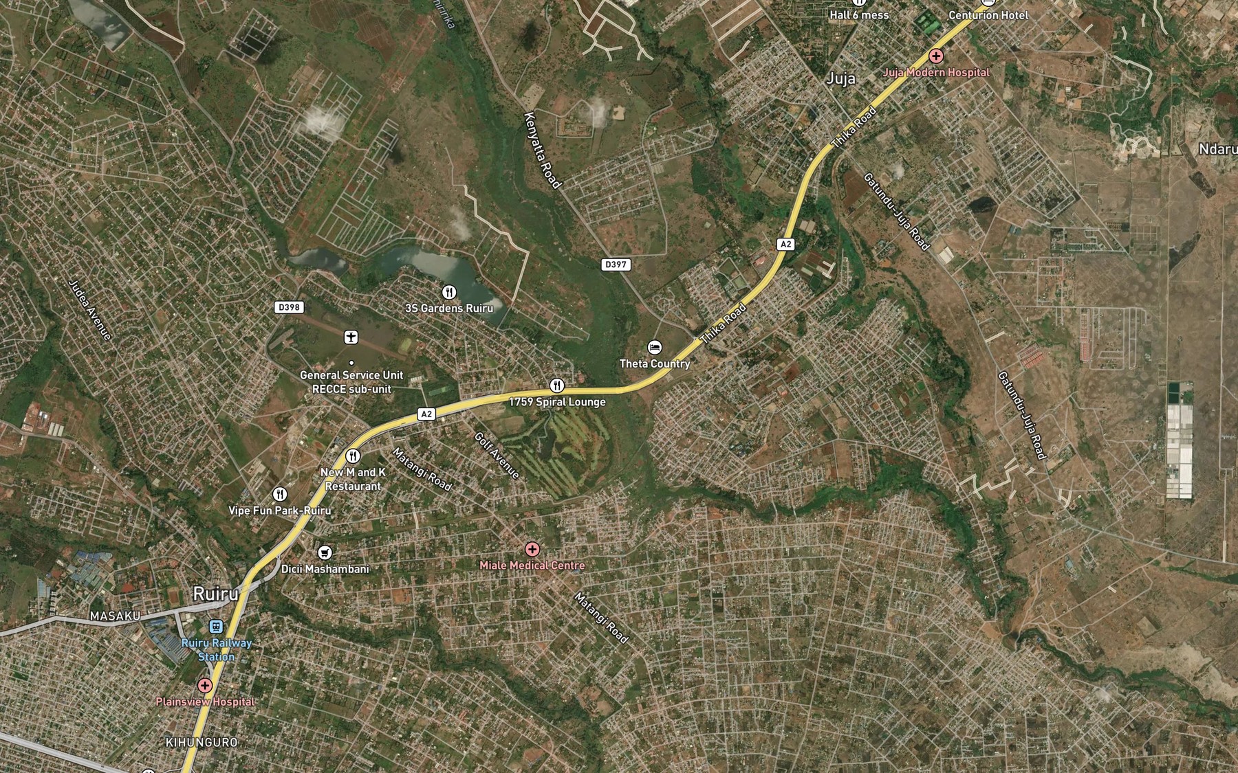 Satellite map of the Theta