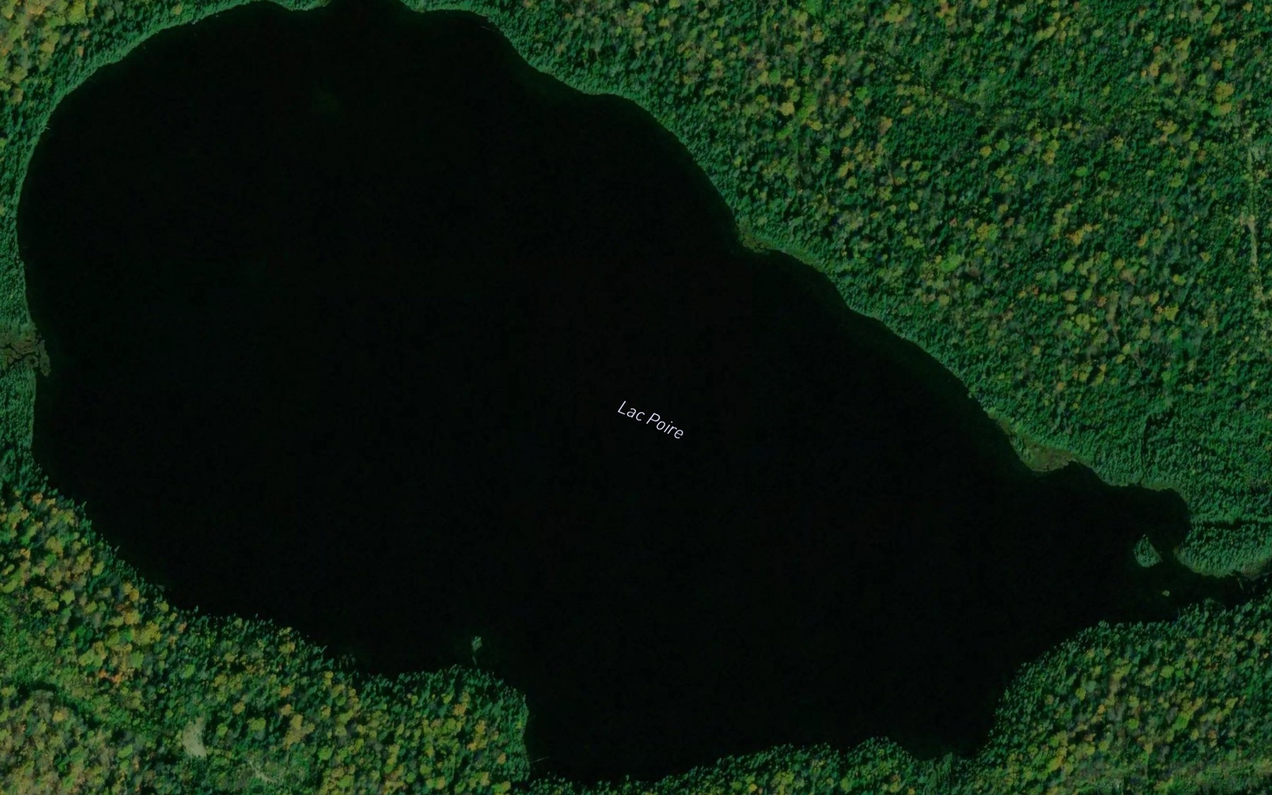 Satellite map of the Lac Poire