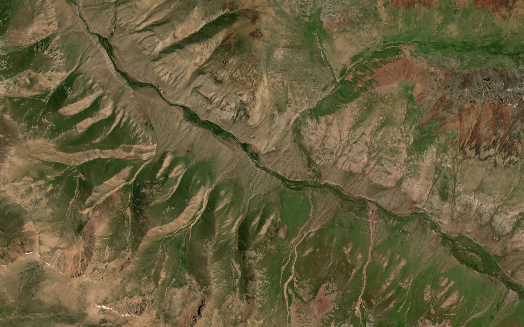 Satellite map of the Tuyuk-Ter