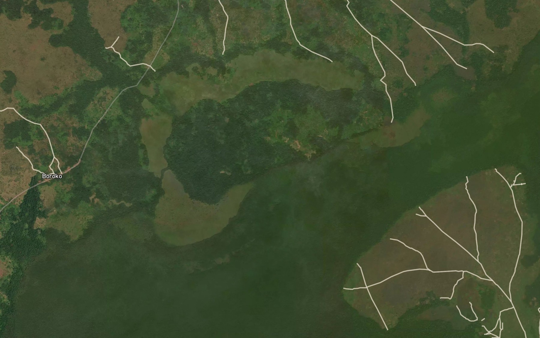 Satellite map of the Ondjanga