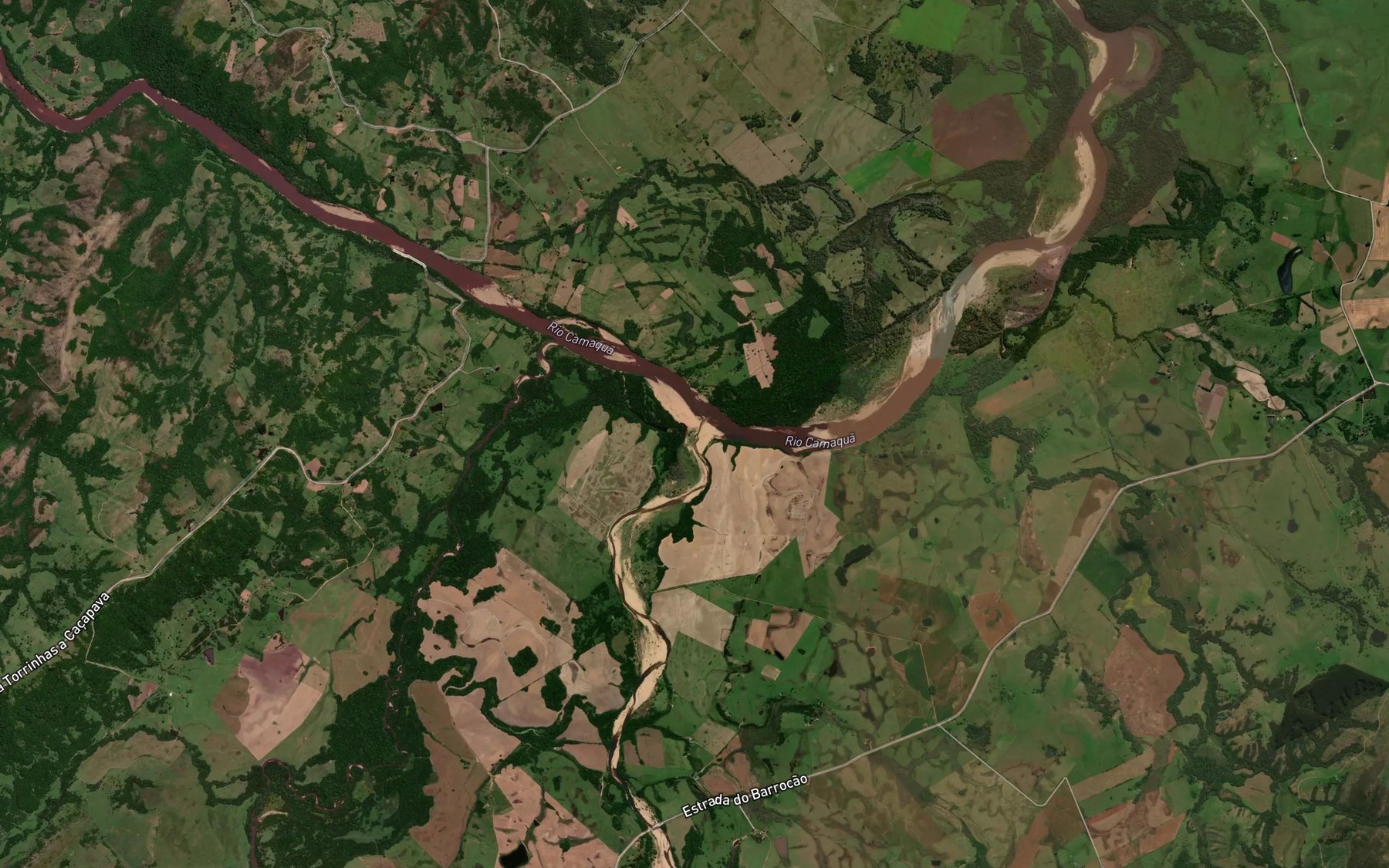 Satellite map of the Arroio Barracao