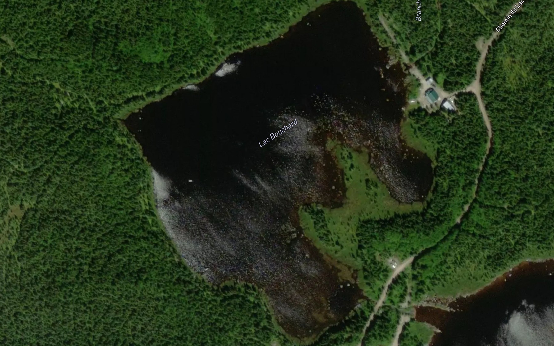 Satellite map of the Lac Bouchard